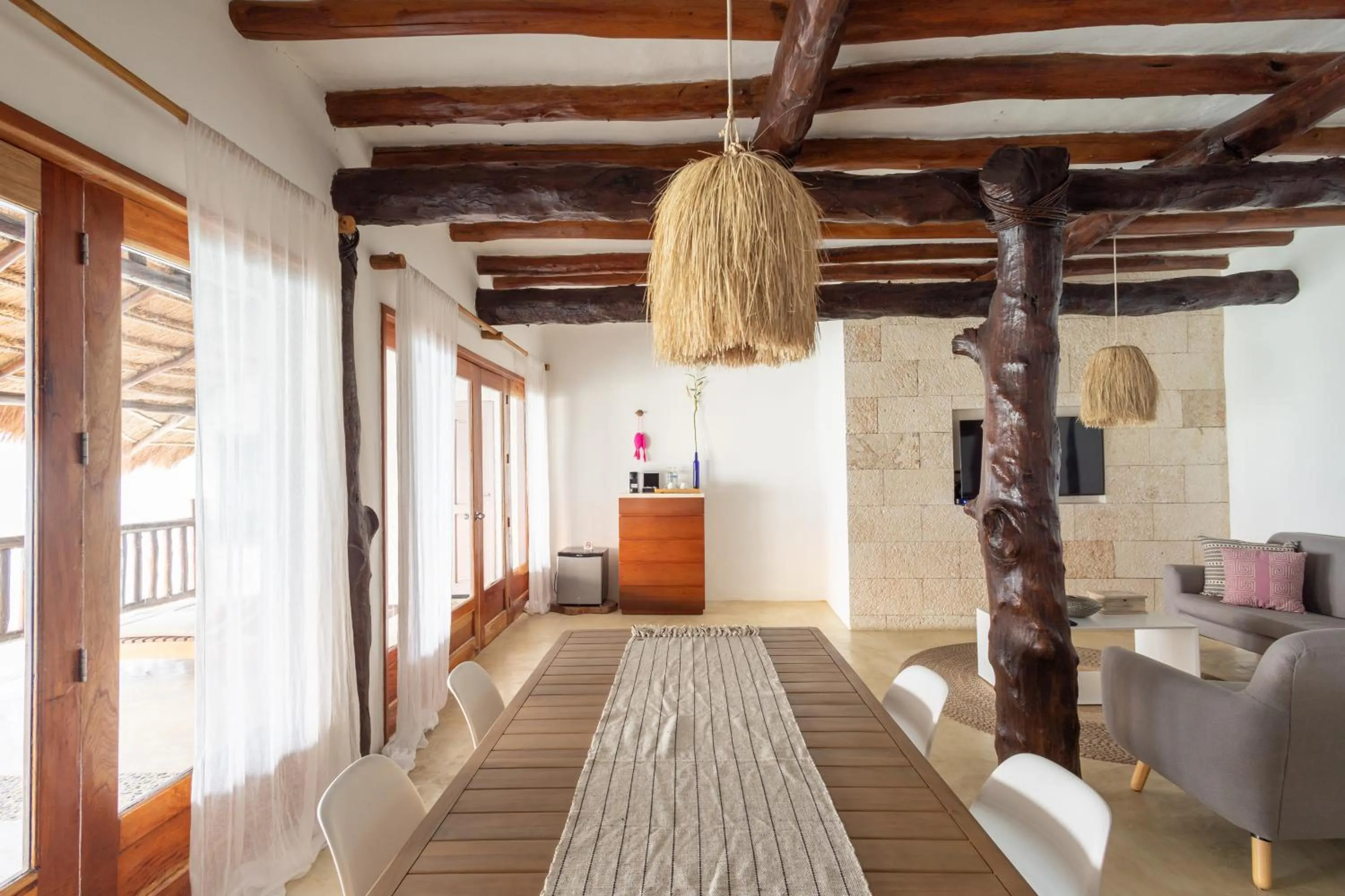 Seating area in Hotel Las Nubes Holbox