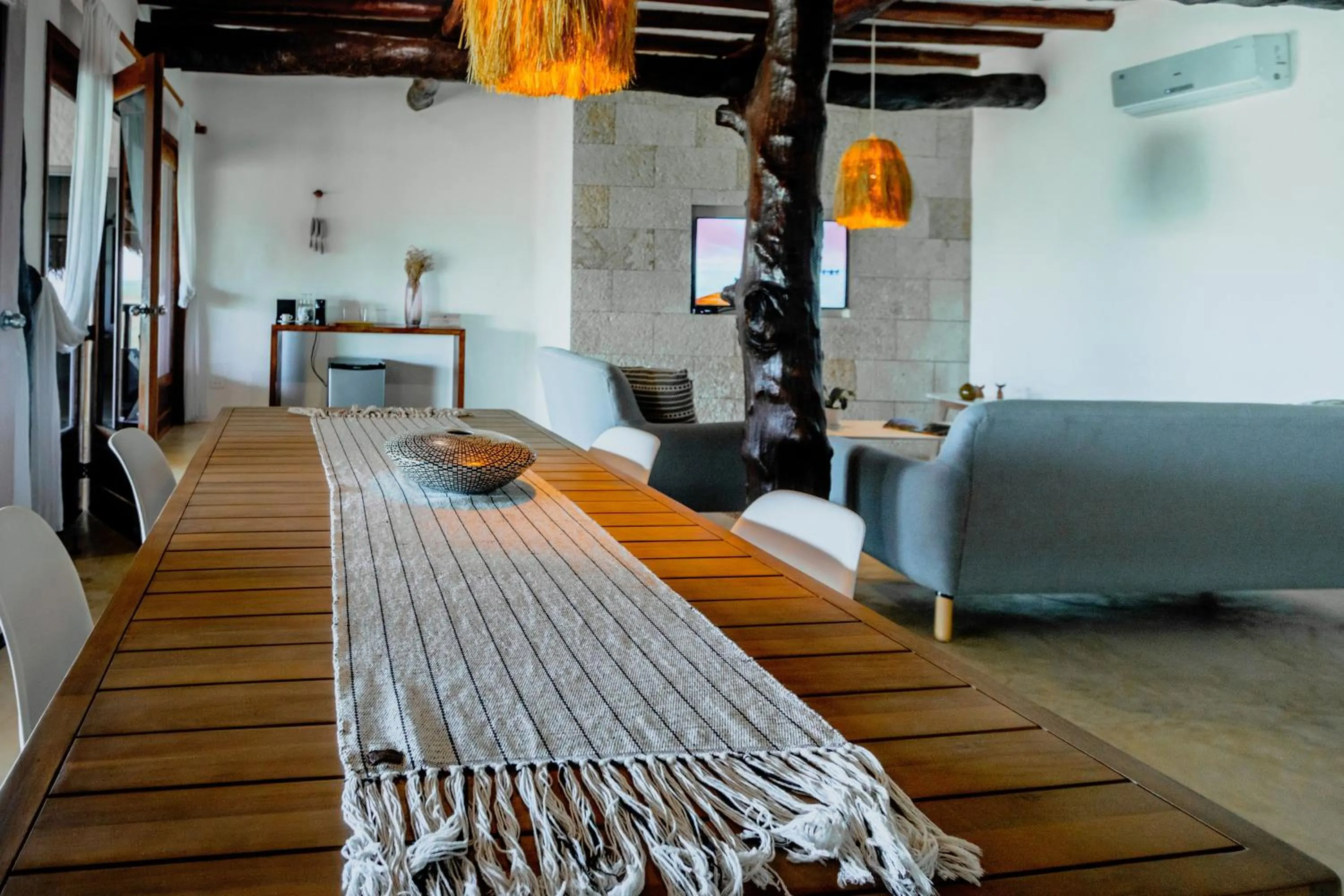Seating area in Hotel Las Nubes Holbox