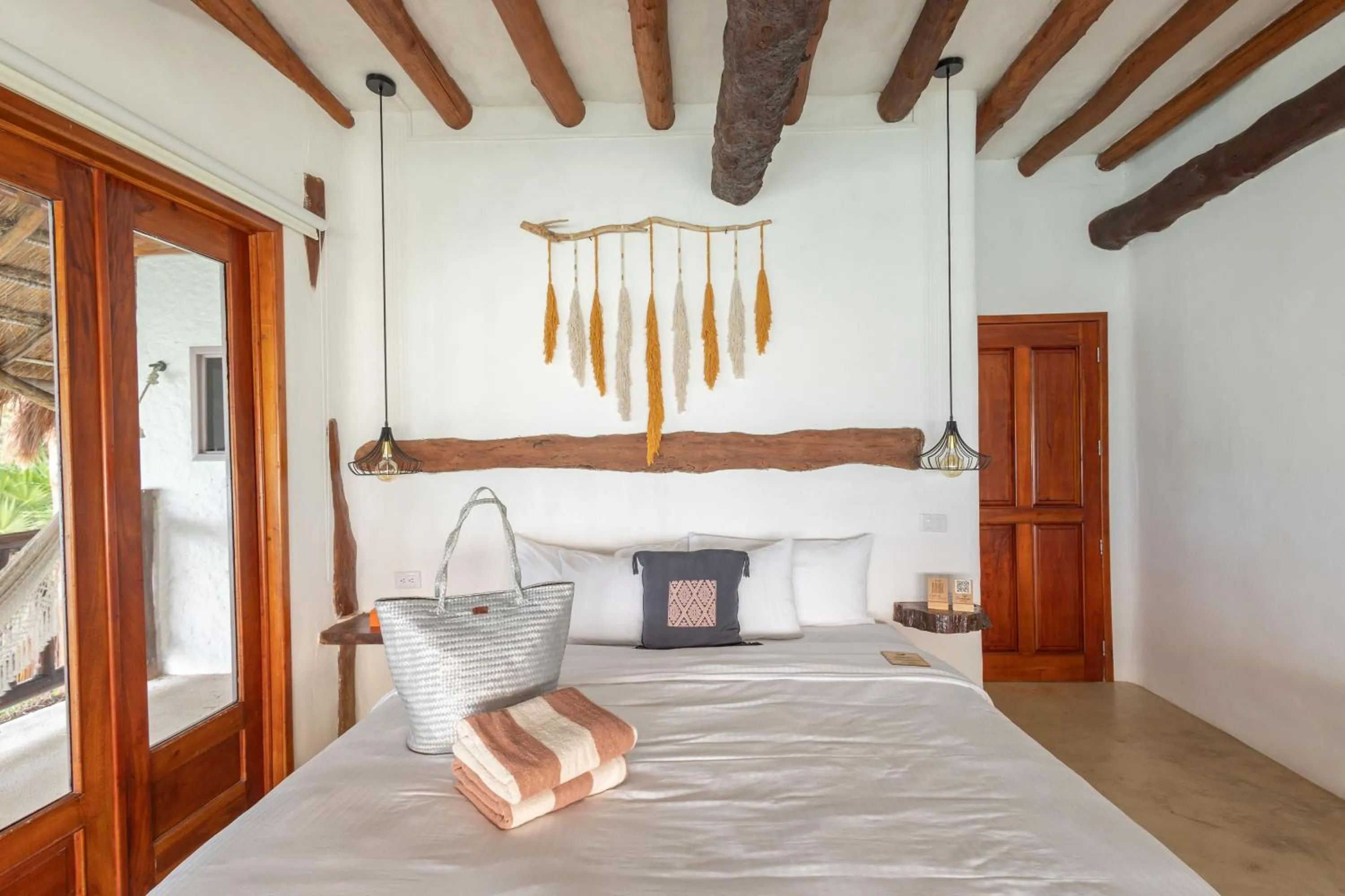 Bedroom, Bed in Hotel Las Nubes Holbox