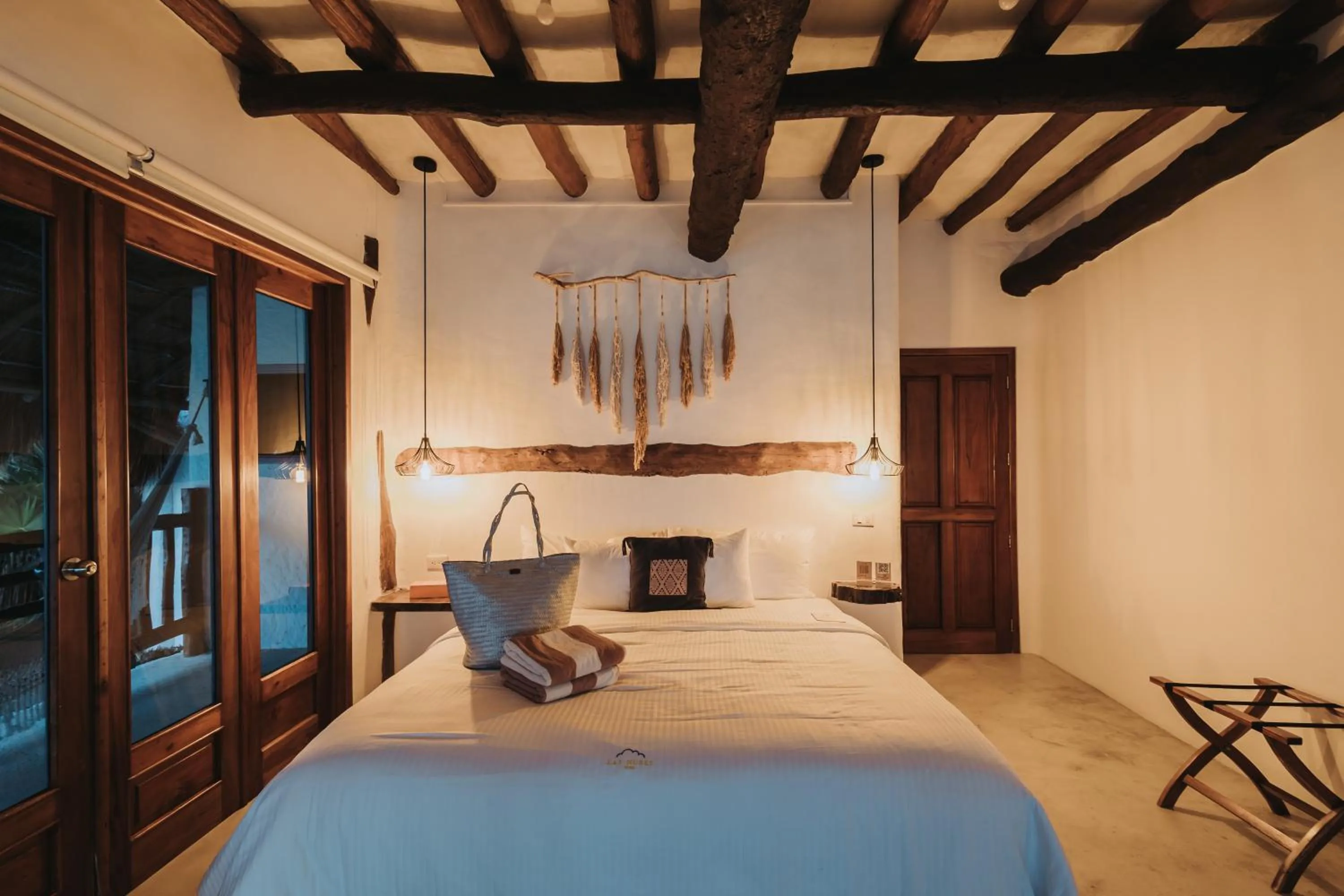 Bedroom, Bed in Hotel Las Nubes Holbox