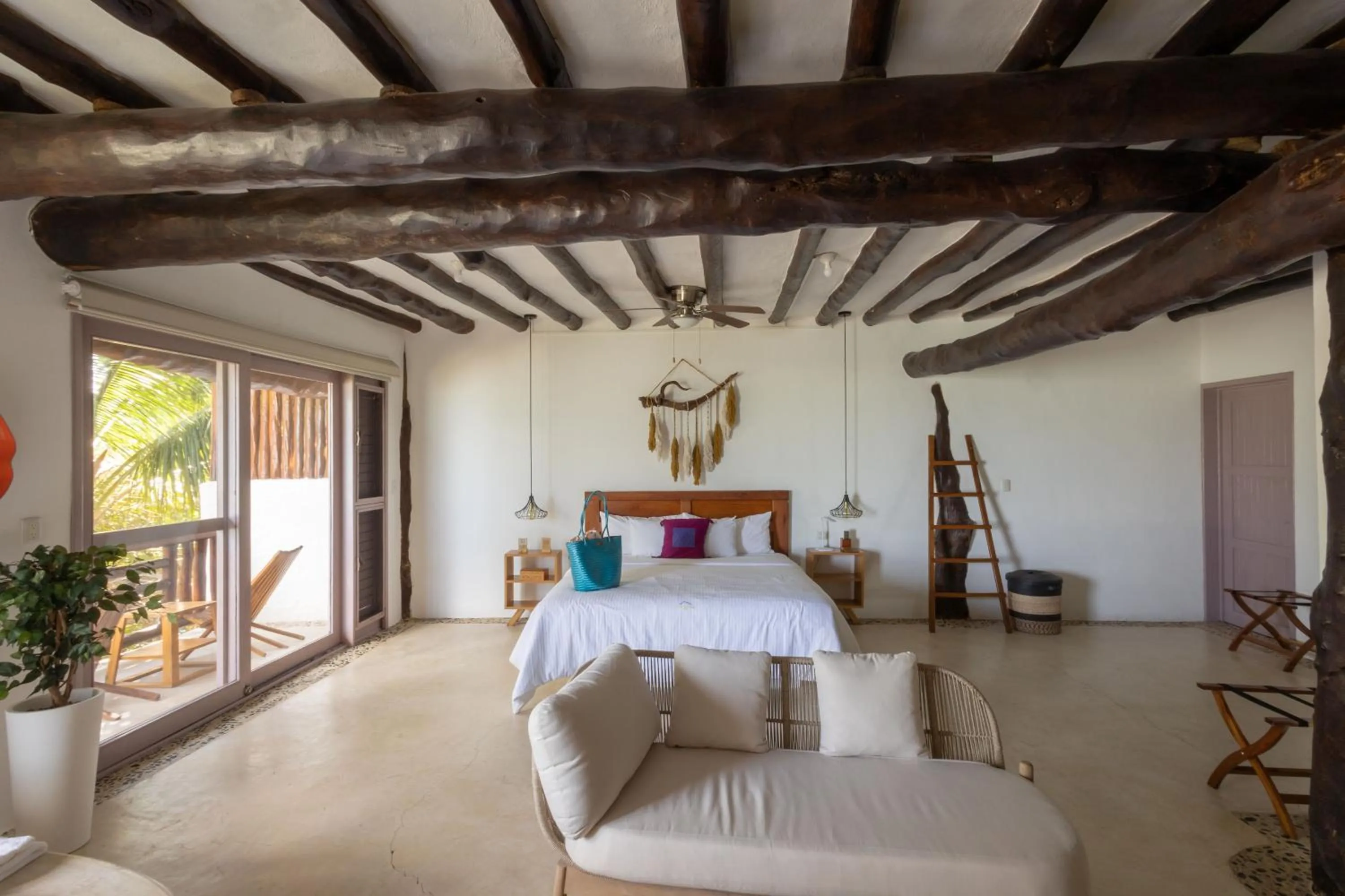 Bedroom, Bed in Hotel Las Nubes Holbox
