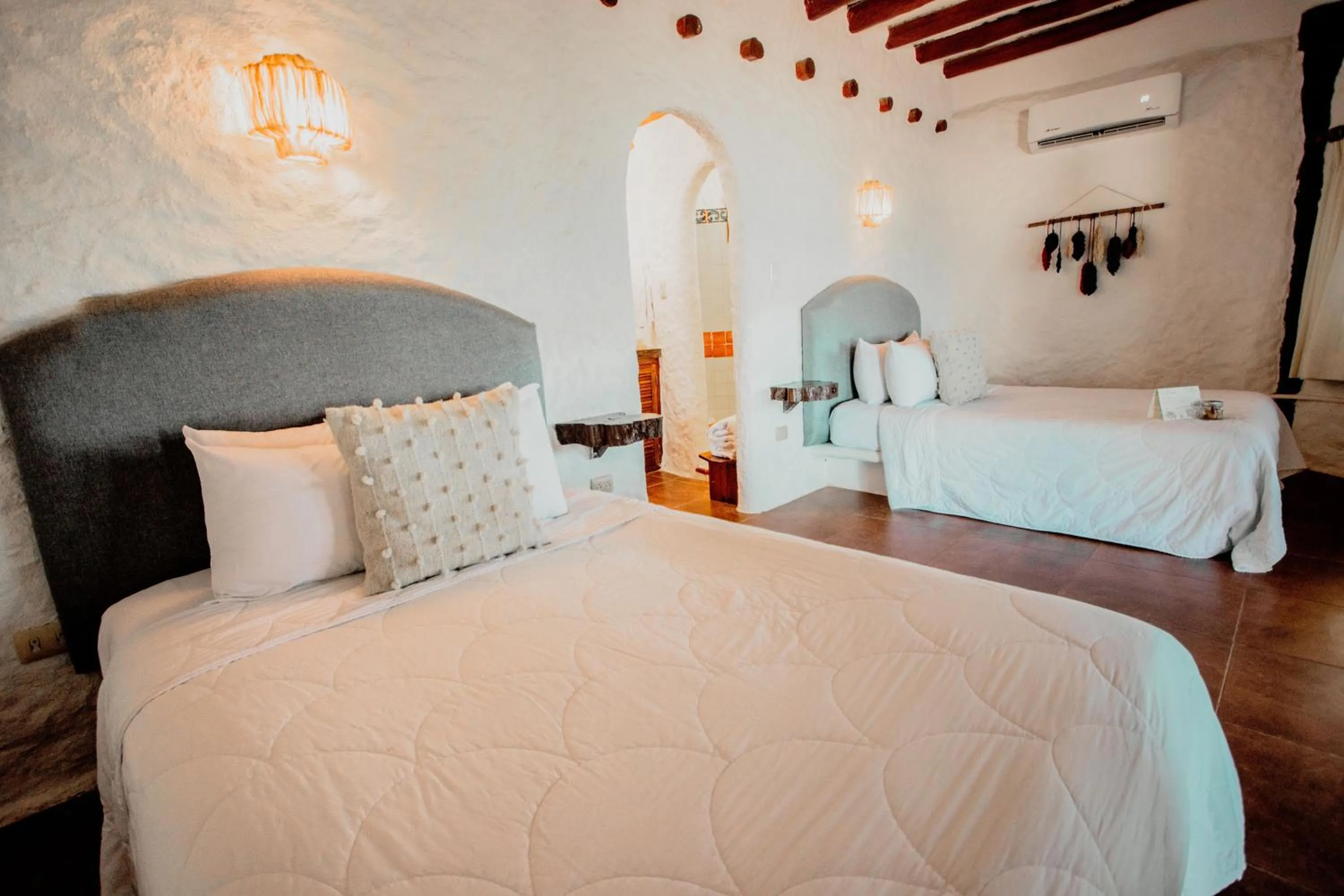 Bedroom, Bed in Hotel Las Nubes Holbox