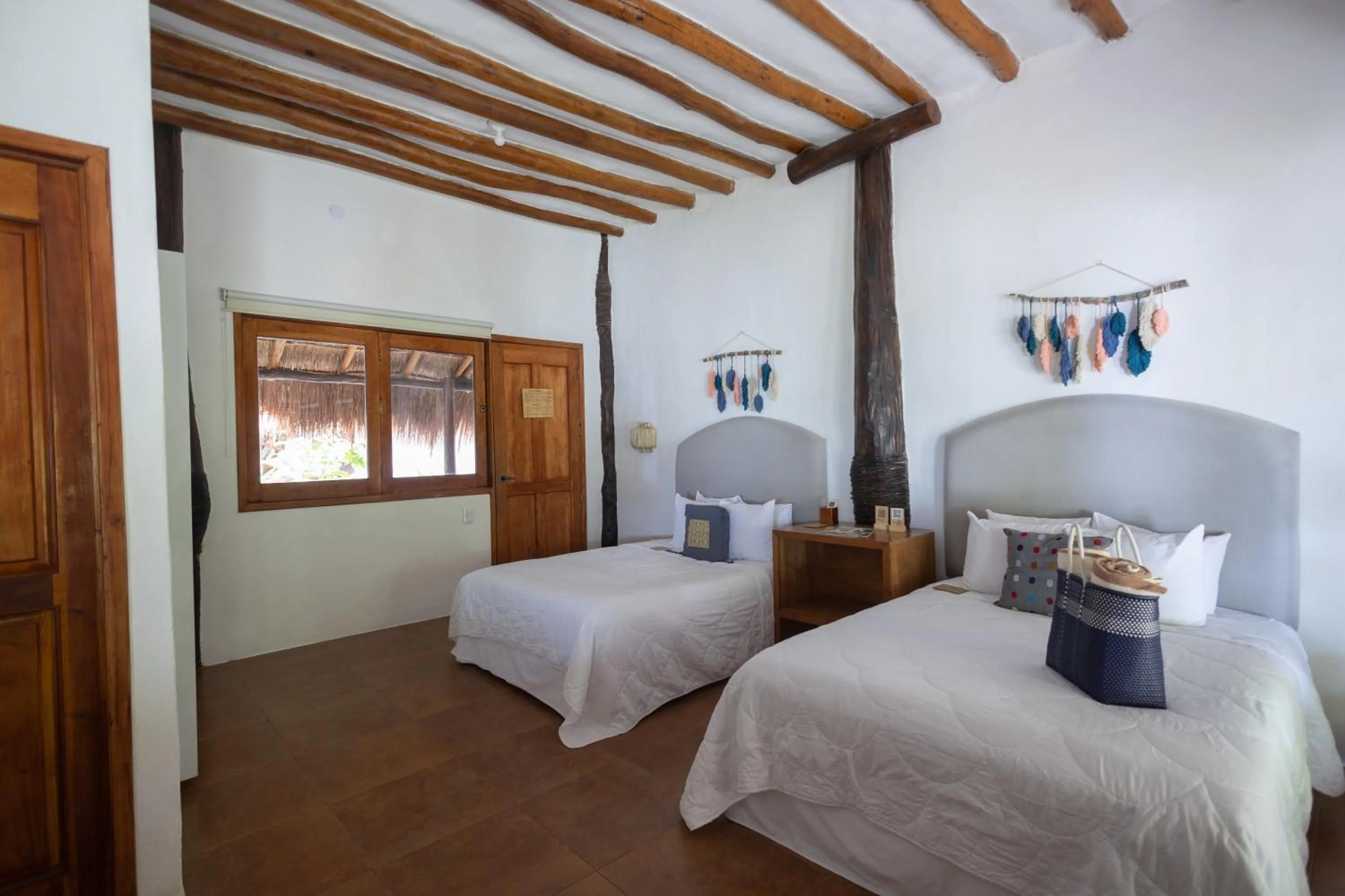 Bed in Hotel Las Nubes Holbox