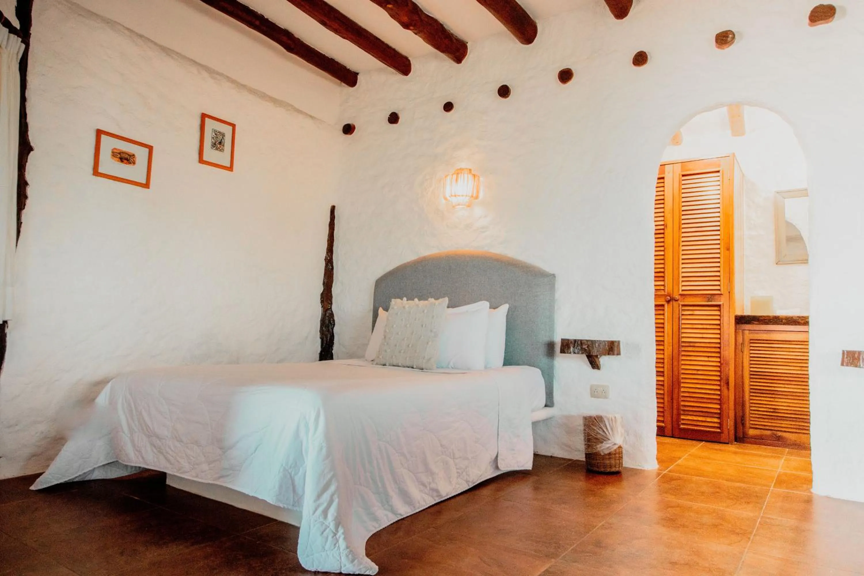 Bedroom, Bed in Hotel Las Nubes Holbox