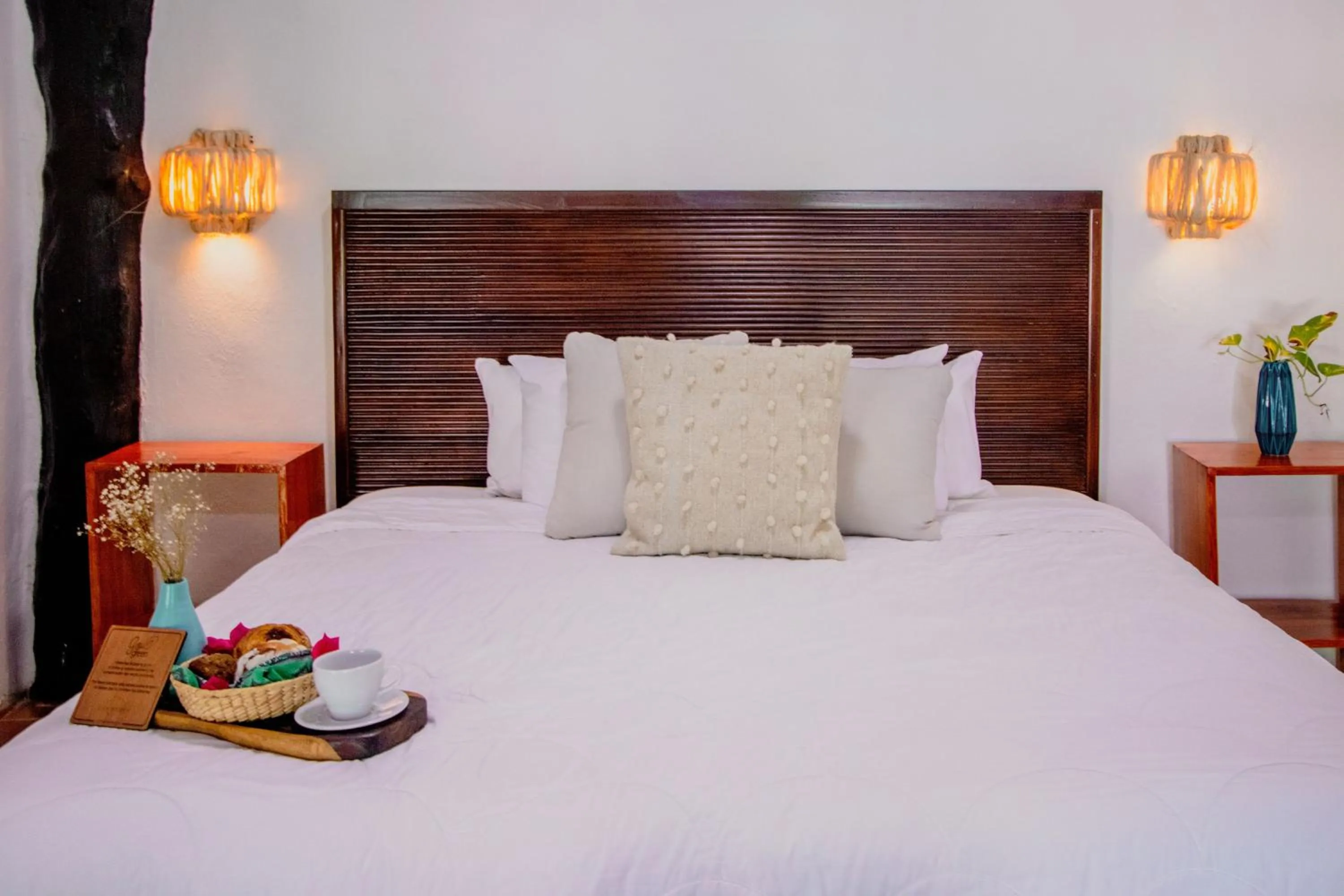 Bed in Hotel Las Nubes Holbox