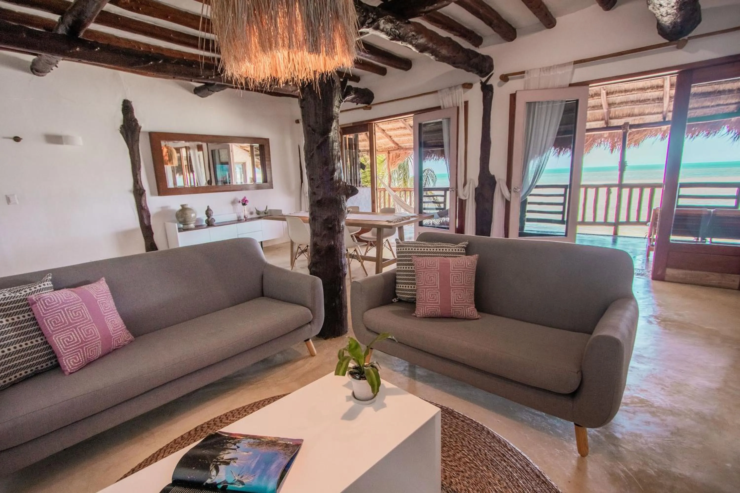 Living room in Hotel Las Nubes Holbox