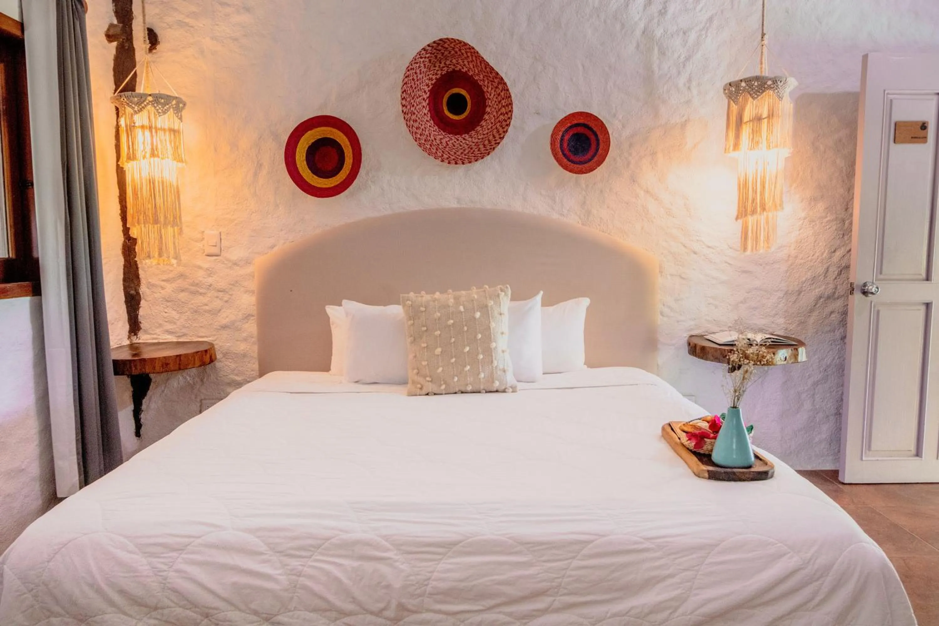 Bedroom, Bed in Hotel Las Nubes Holbox