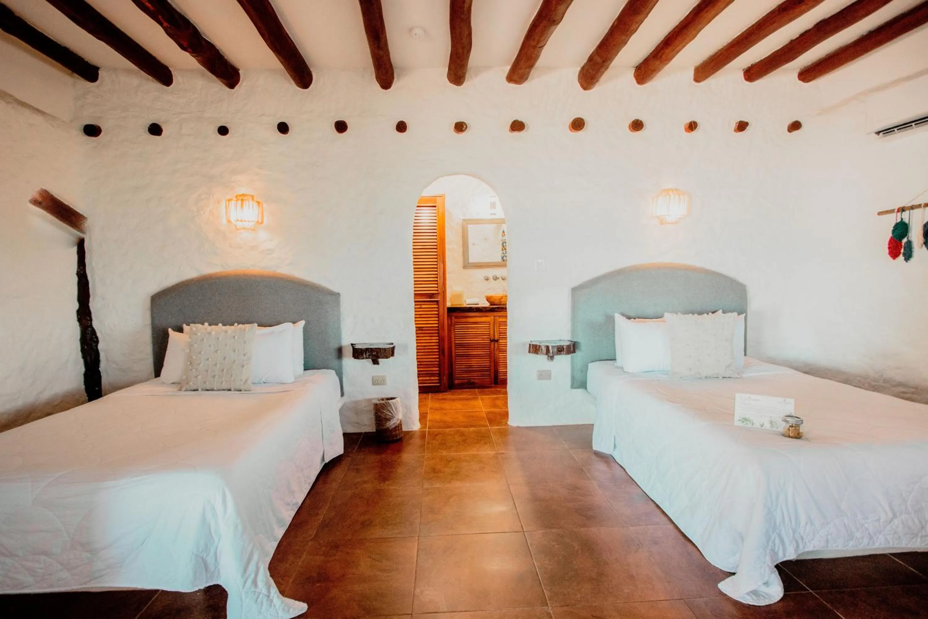 Bedroom, Bed in Hotel Las Nubes Holbox