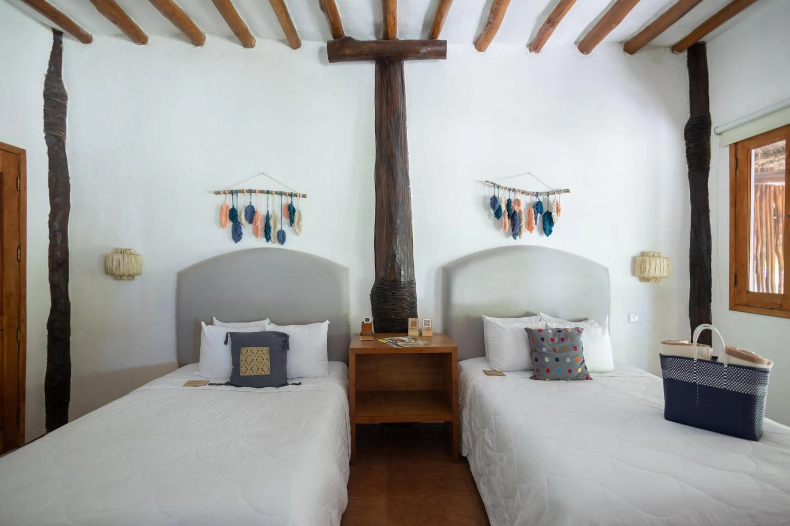 Bedroom, Bed in Hotel Las Nubes Holbox