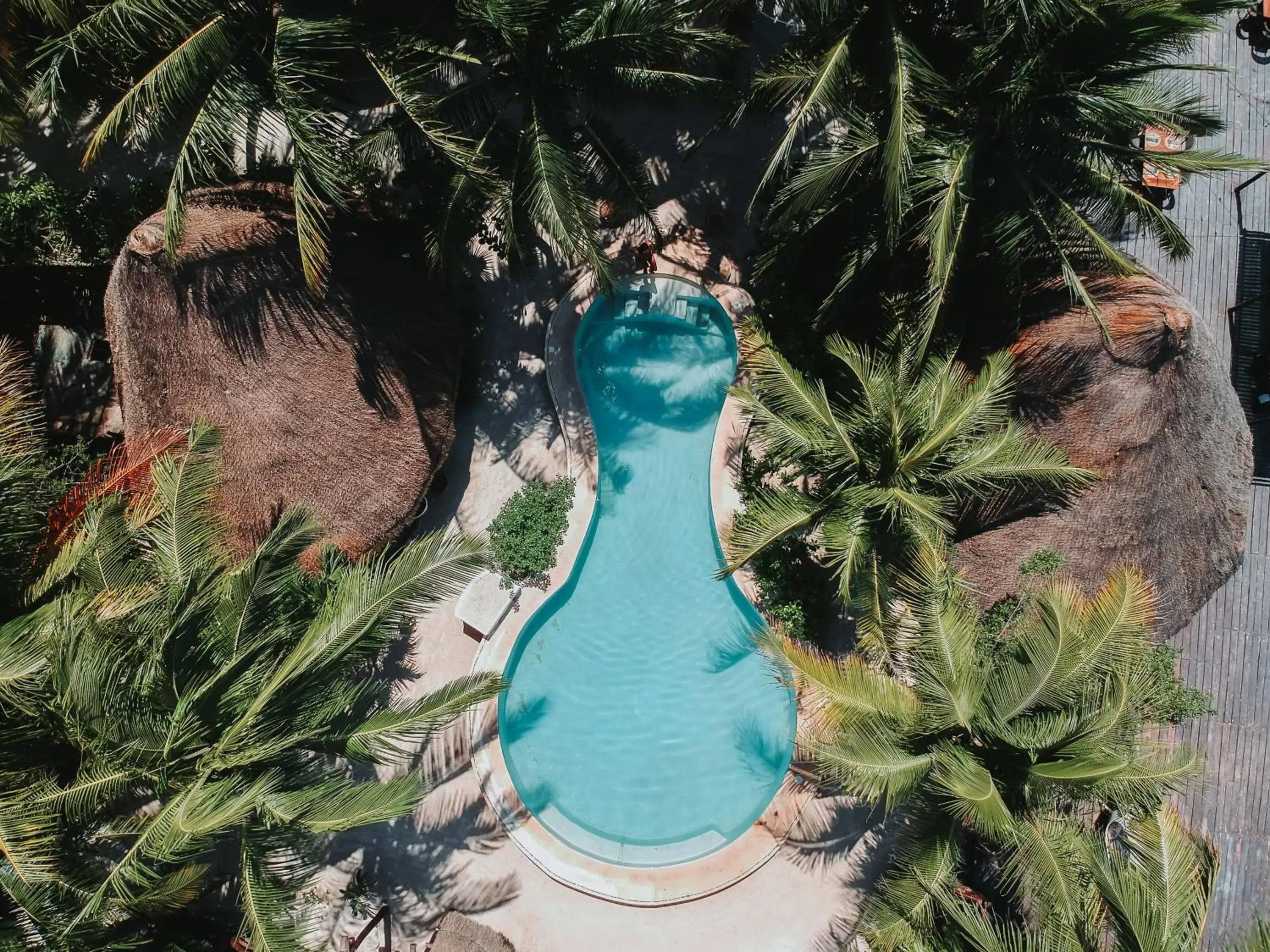 Swimming pool in Hotel Las Nubes Holbox Swimming pool in Hotel Las Nubes Holbox