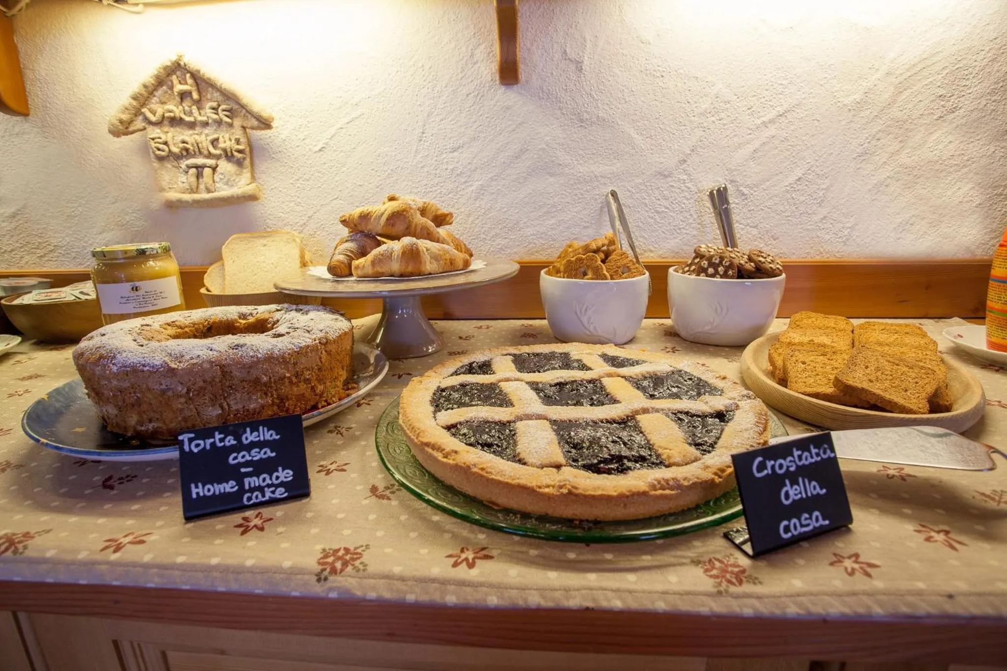 Italian breakfast in Hotel Vallée Blanche Courmayeur