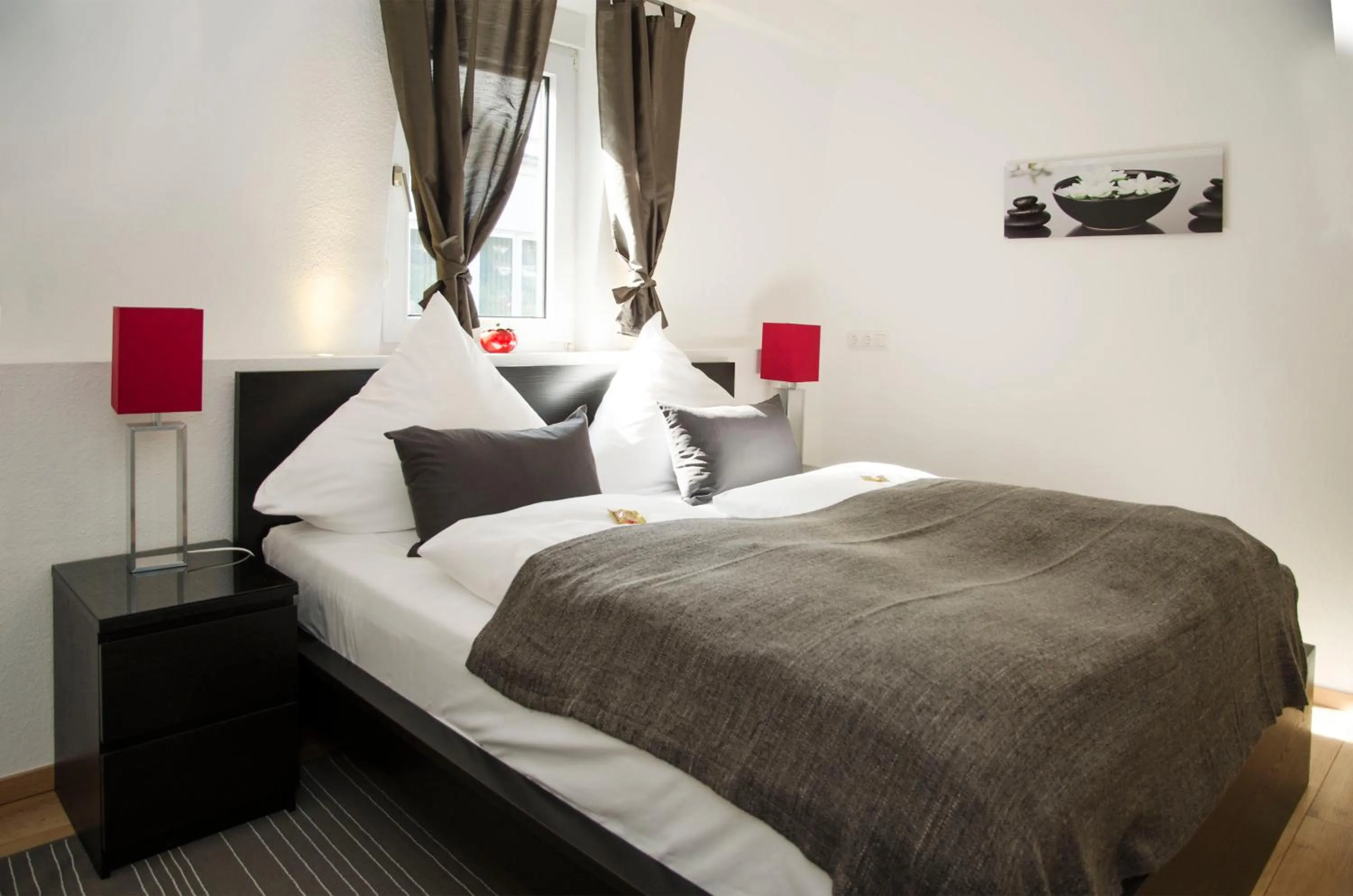 Bed in Apart Hotel Paradies