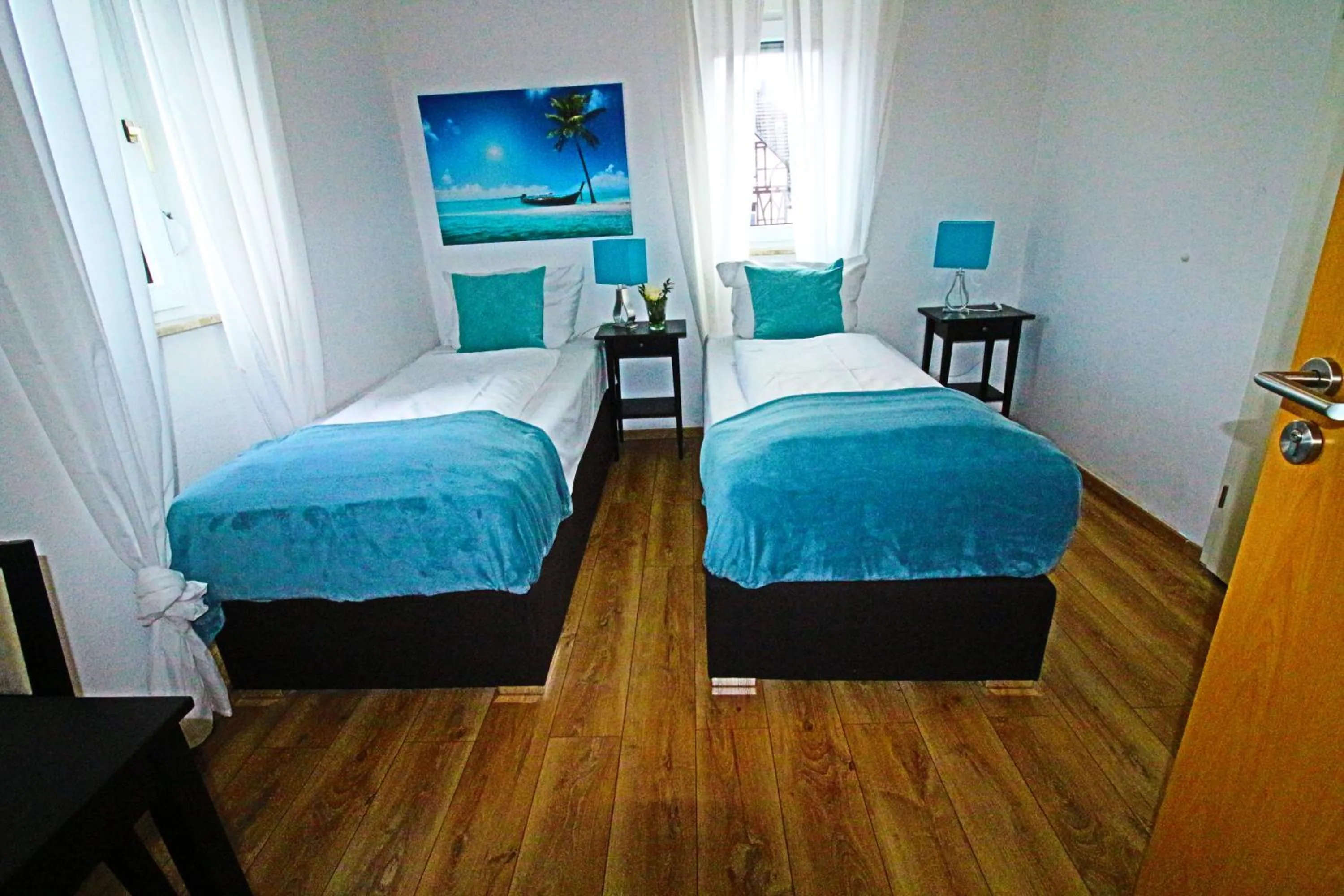 Bed in Apart Hotel Paradies