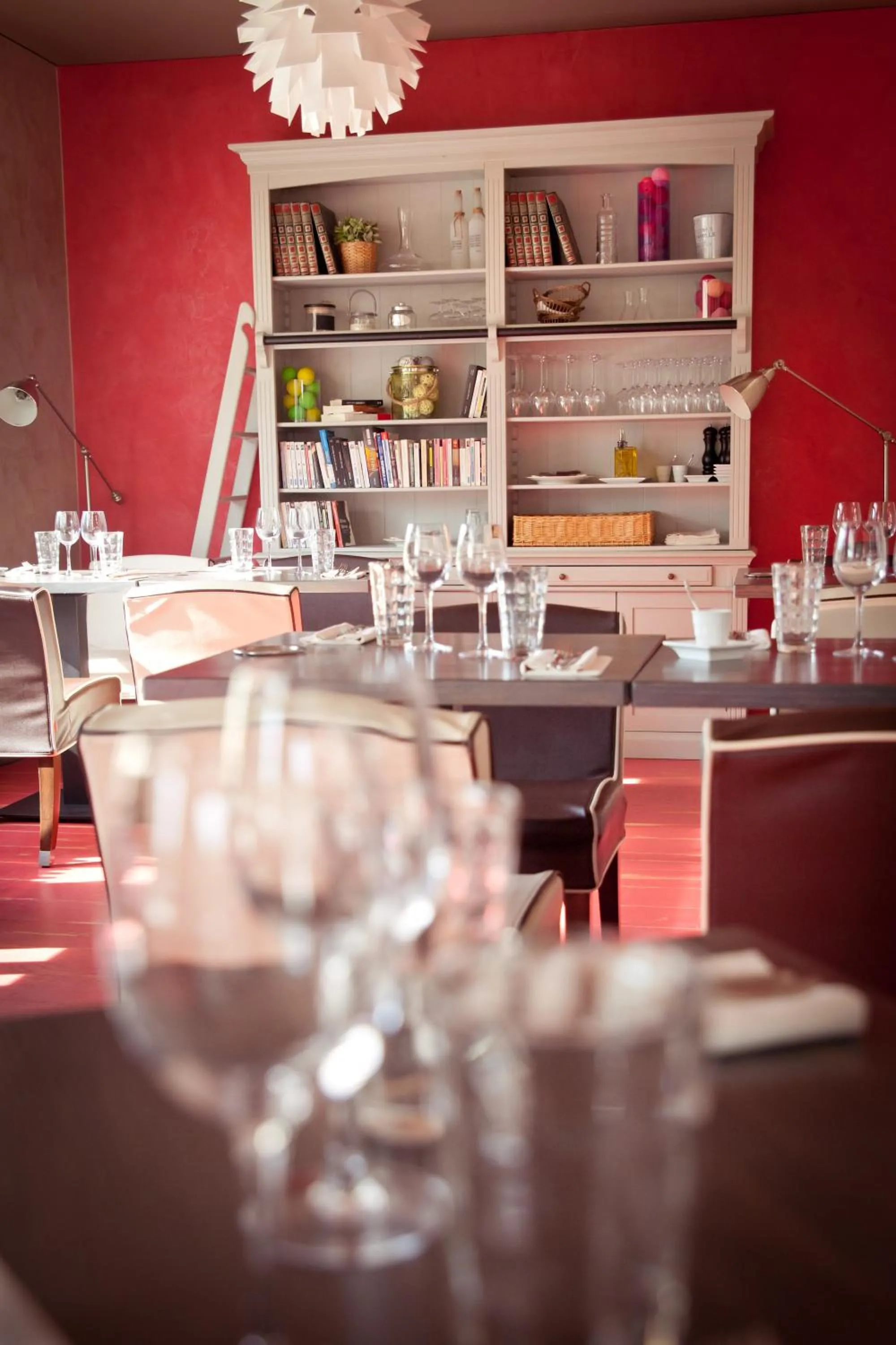 Library in Hôtel Restaurant Logis Coté Lac