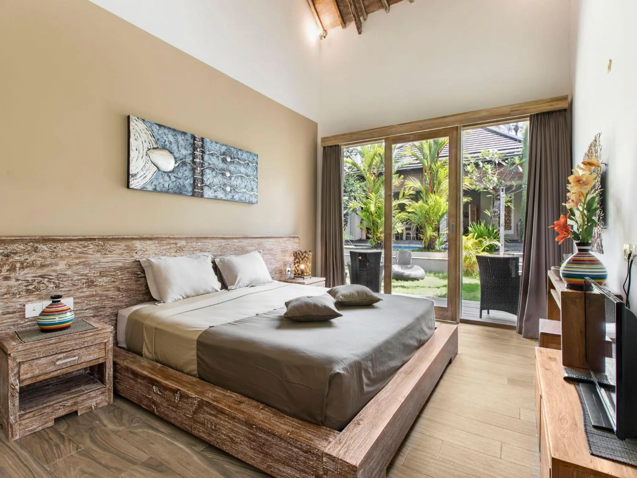 King Room with Garden View in Exotica Bali Villa - Adults Only