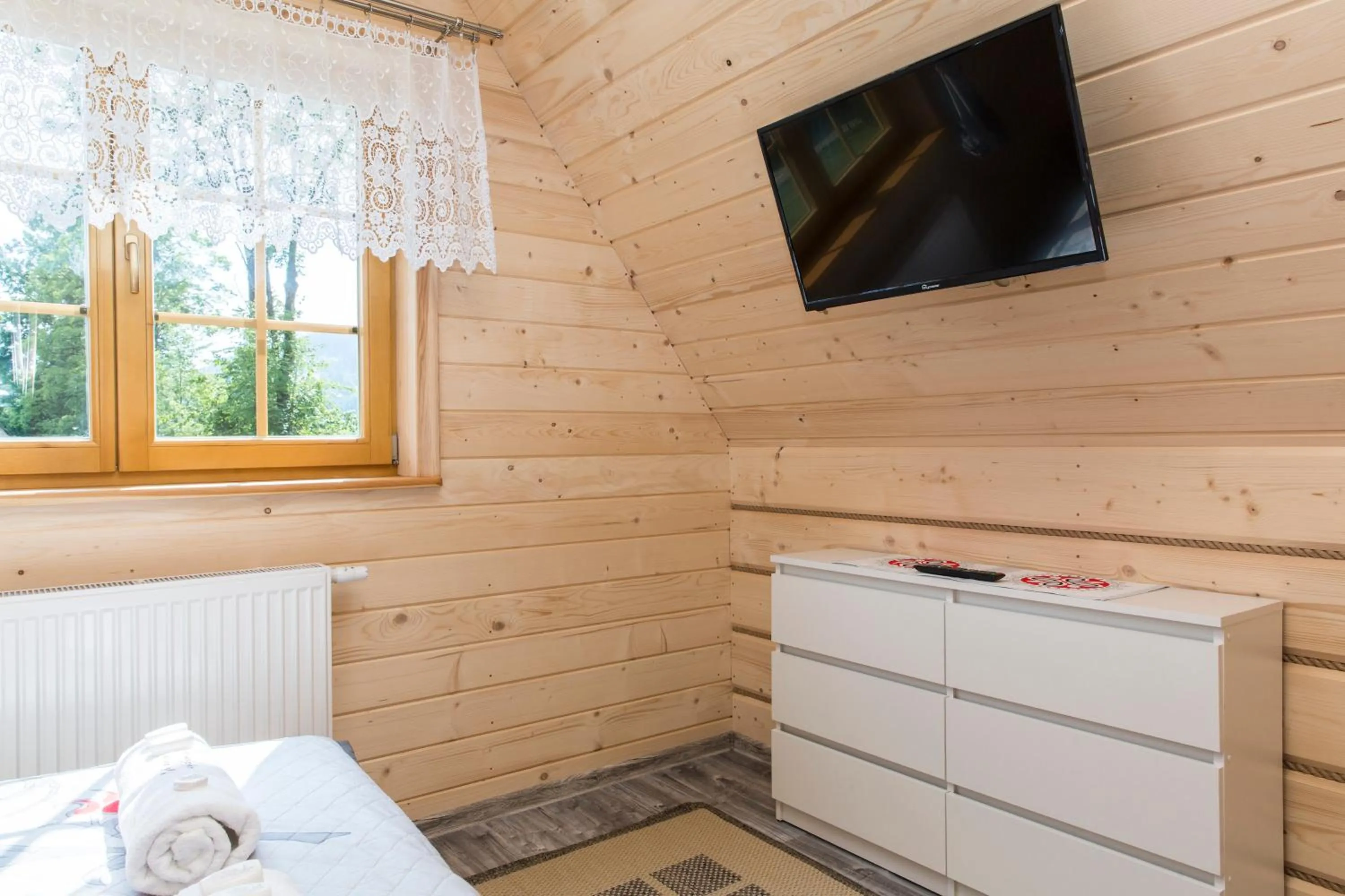 Bed in Domek z Widokiem Harenda View Cottage with a view Harenda View-Zakopane