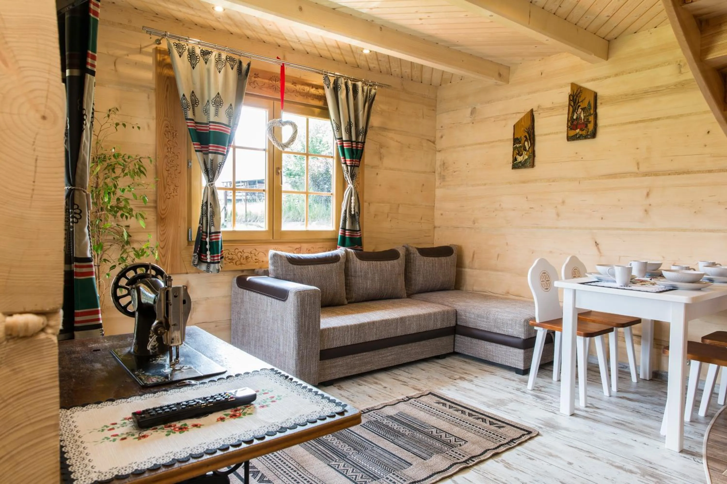 Living room in Domek z Widokiem Harenda View Cottage with a view Harenda View-Zakopane