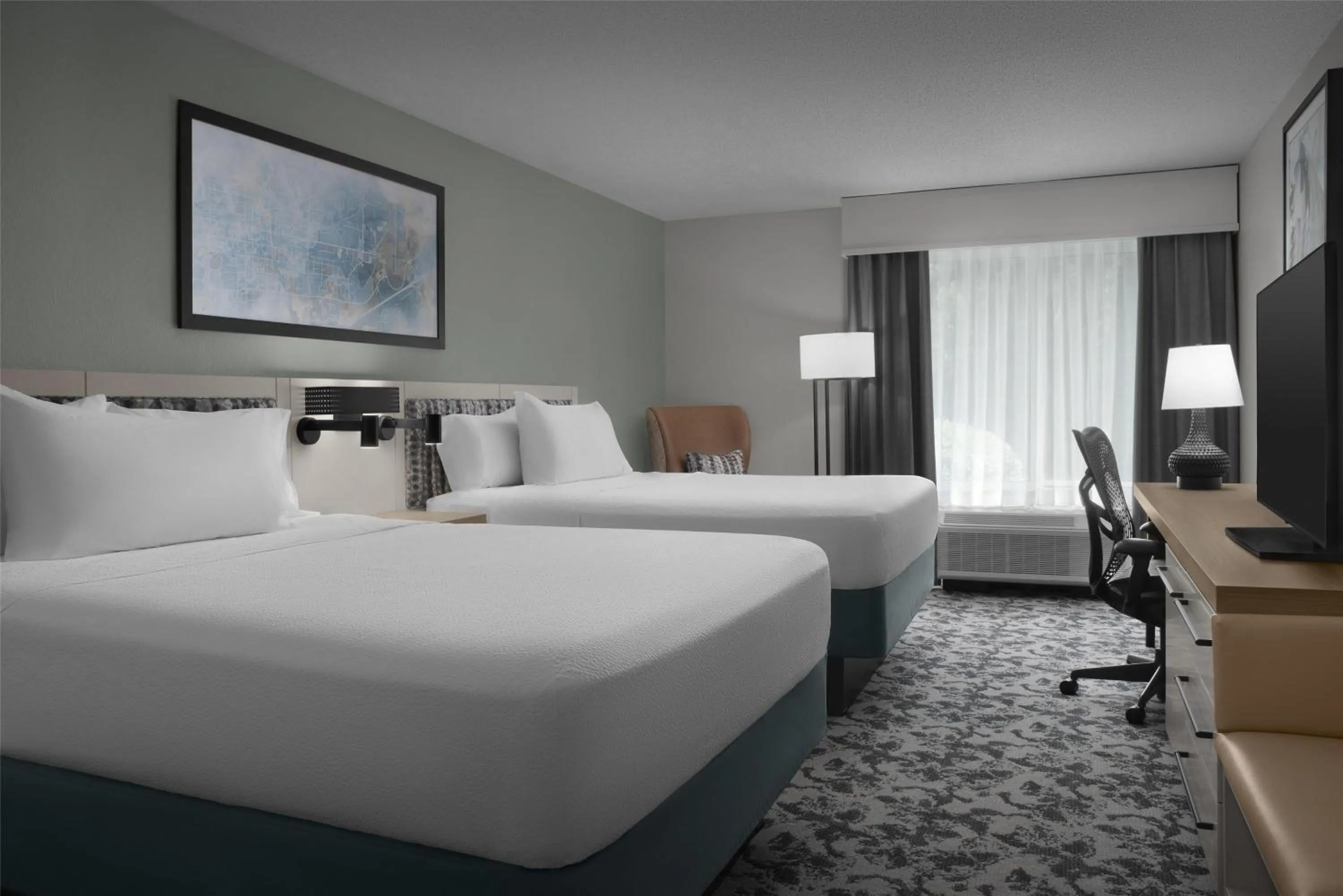 Bed in Hilton Garden Inn Auburn/Opelika