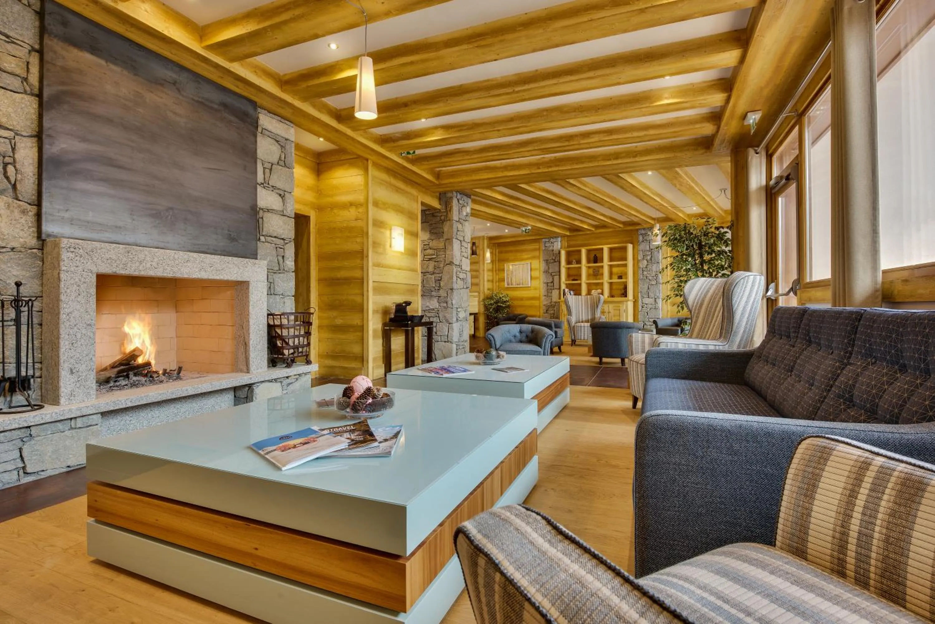 Lobby or reception in CGH Résidence Boutique Les Chalets de Léana