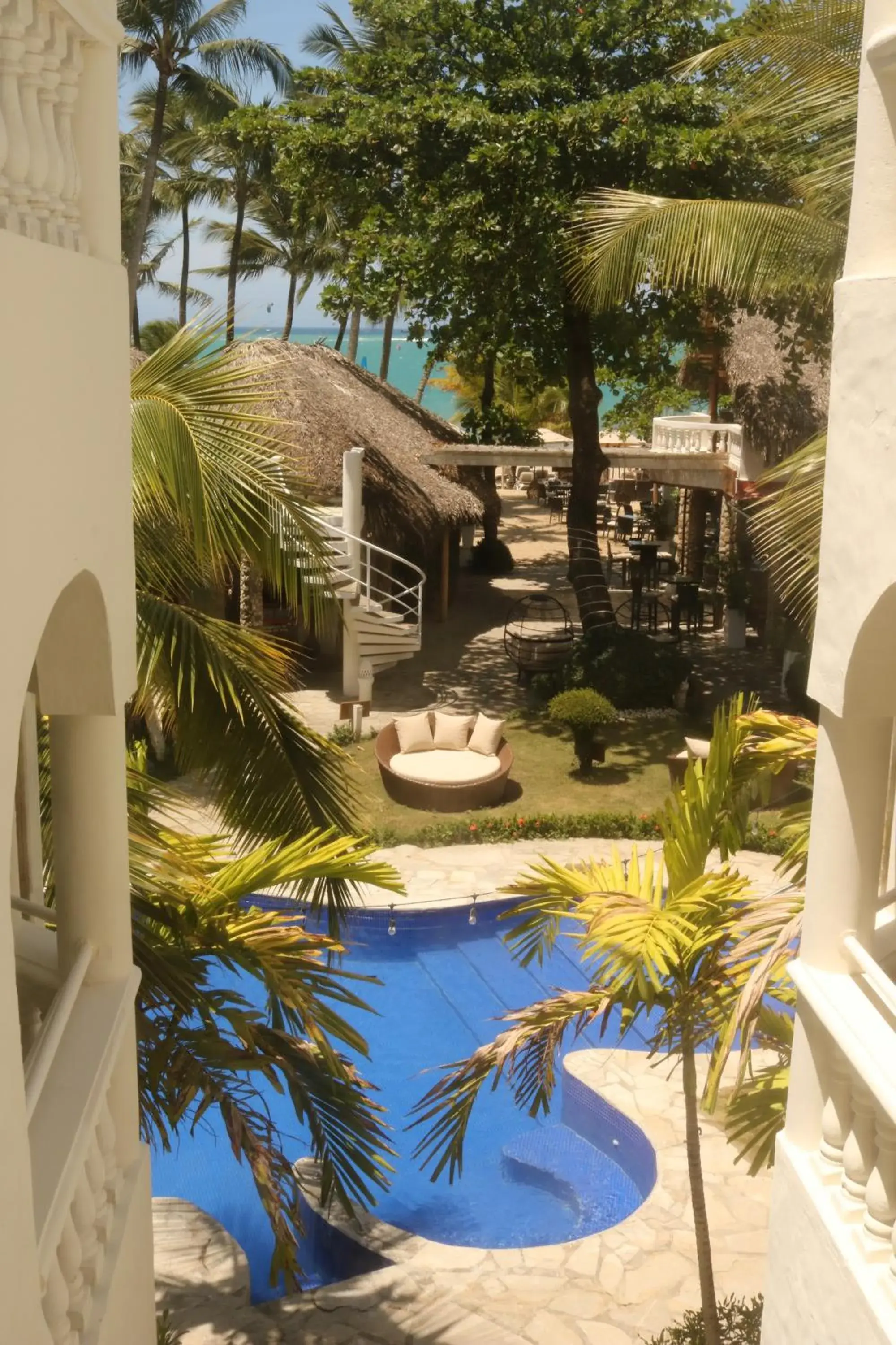 Pool view in Hotel Villa Taina Pool view in Hotel Villa Taina