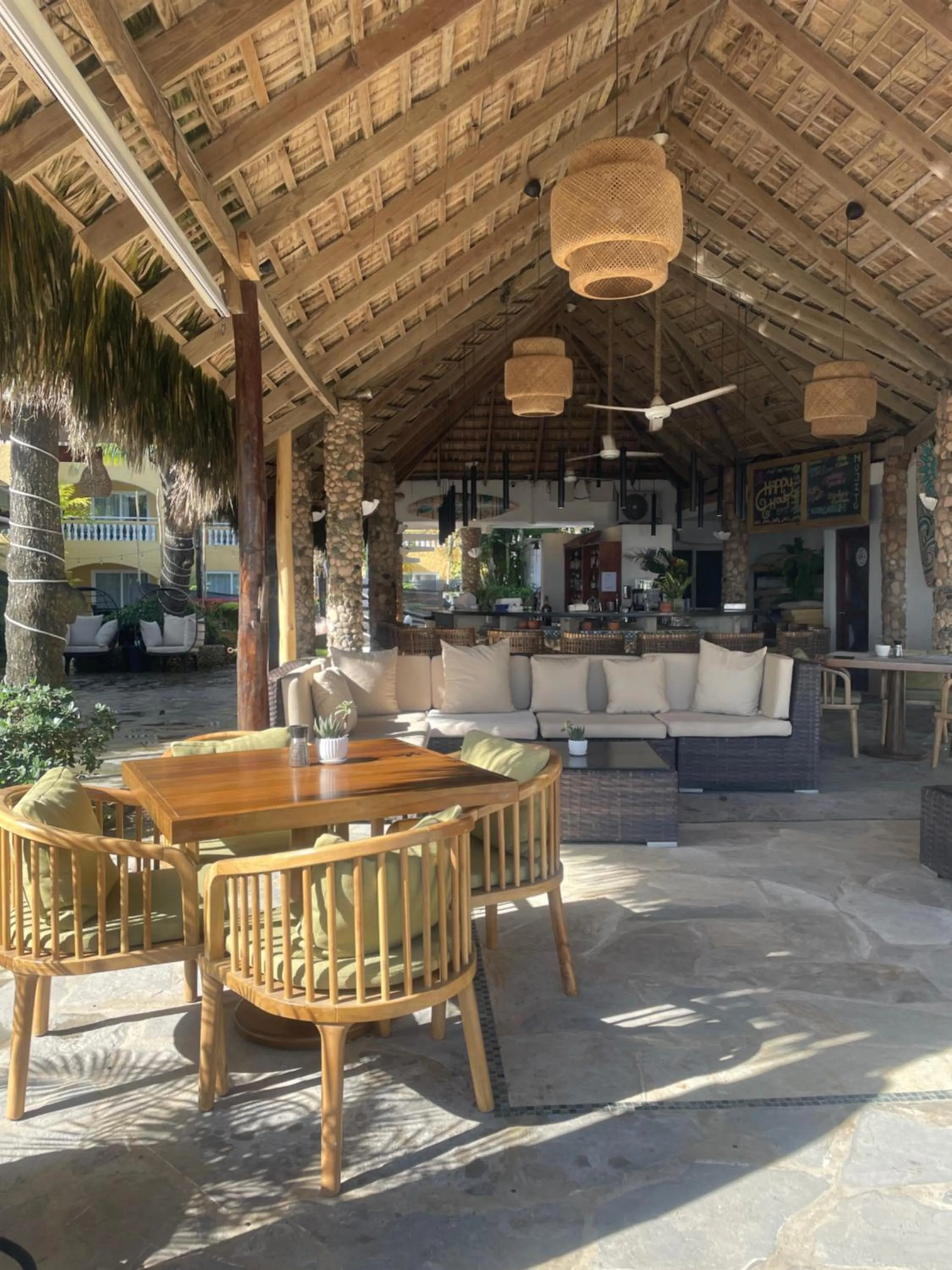 Seating area in Hotel Villa Taina