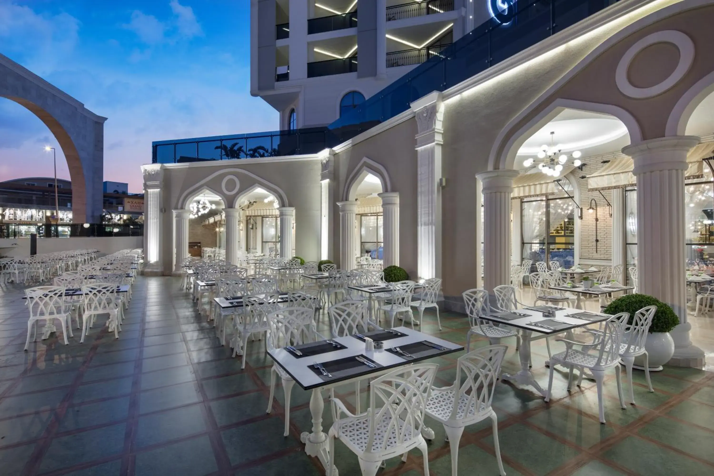 Balcony/Terrace, Restaurant/Places to Eat in Granada Luxury Belek - Kids Concept