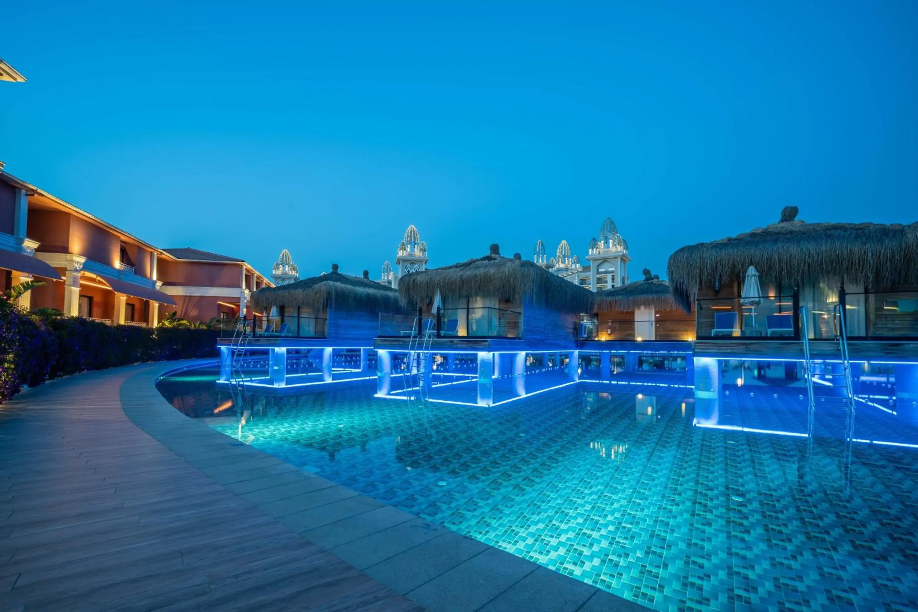 Night, Swimming Pool in Granada Luxury Belek - Kids Concept
