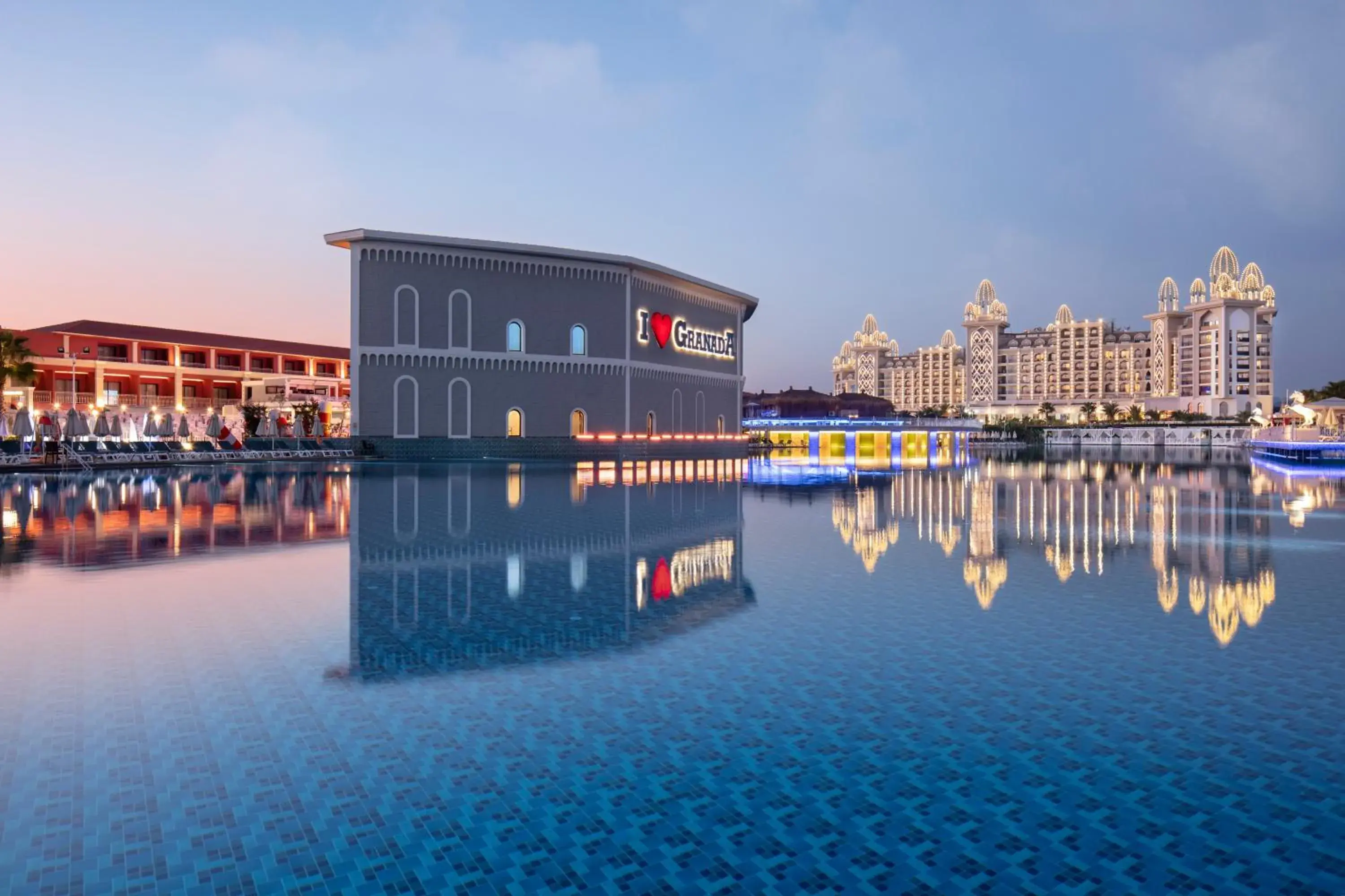Evening entertainment, Swimming Pool in Granada Luxury Belek - Kids Concept