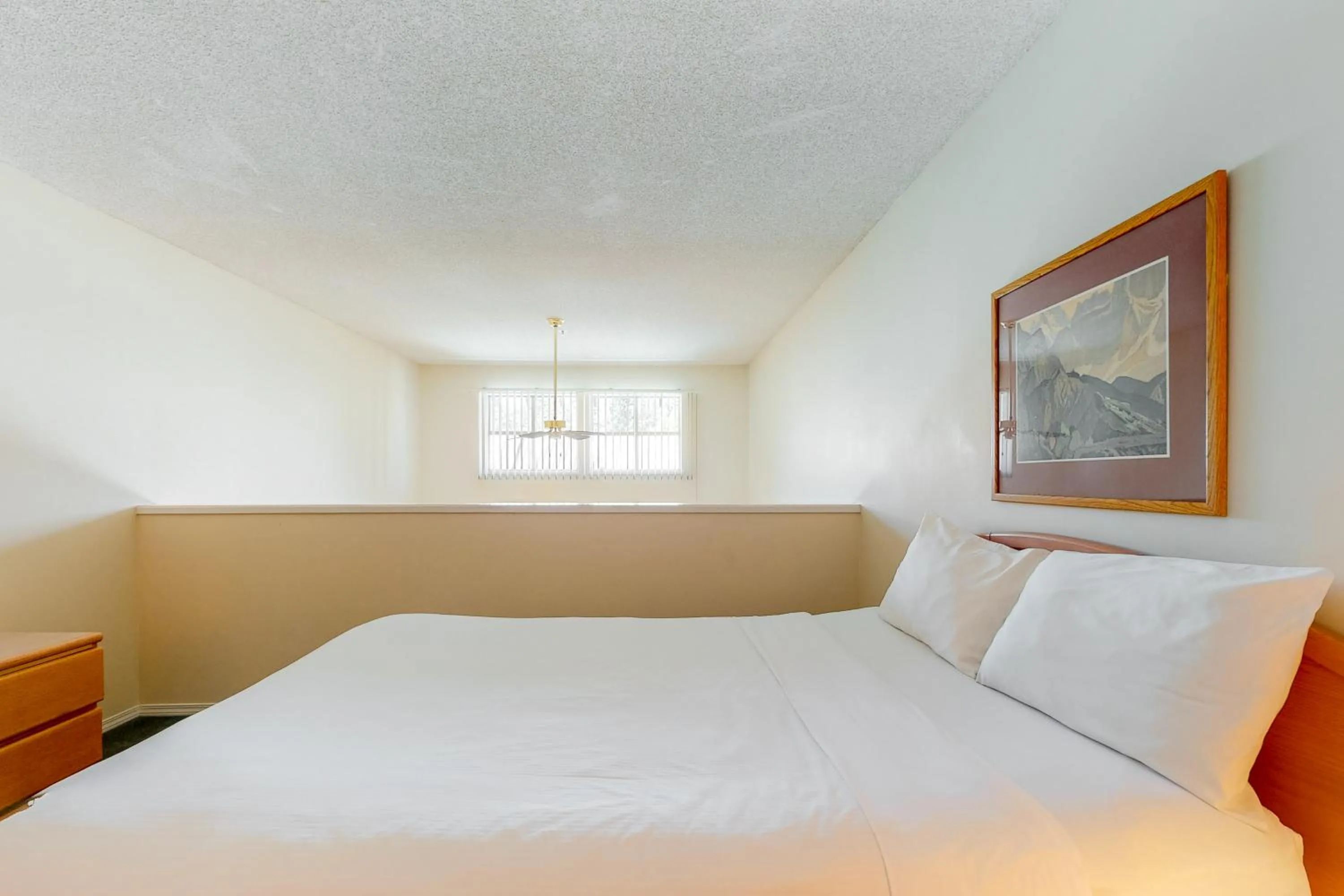 Bed in Glacier Lodge