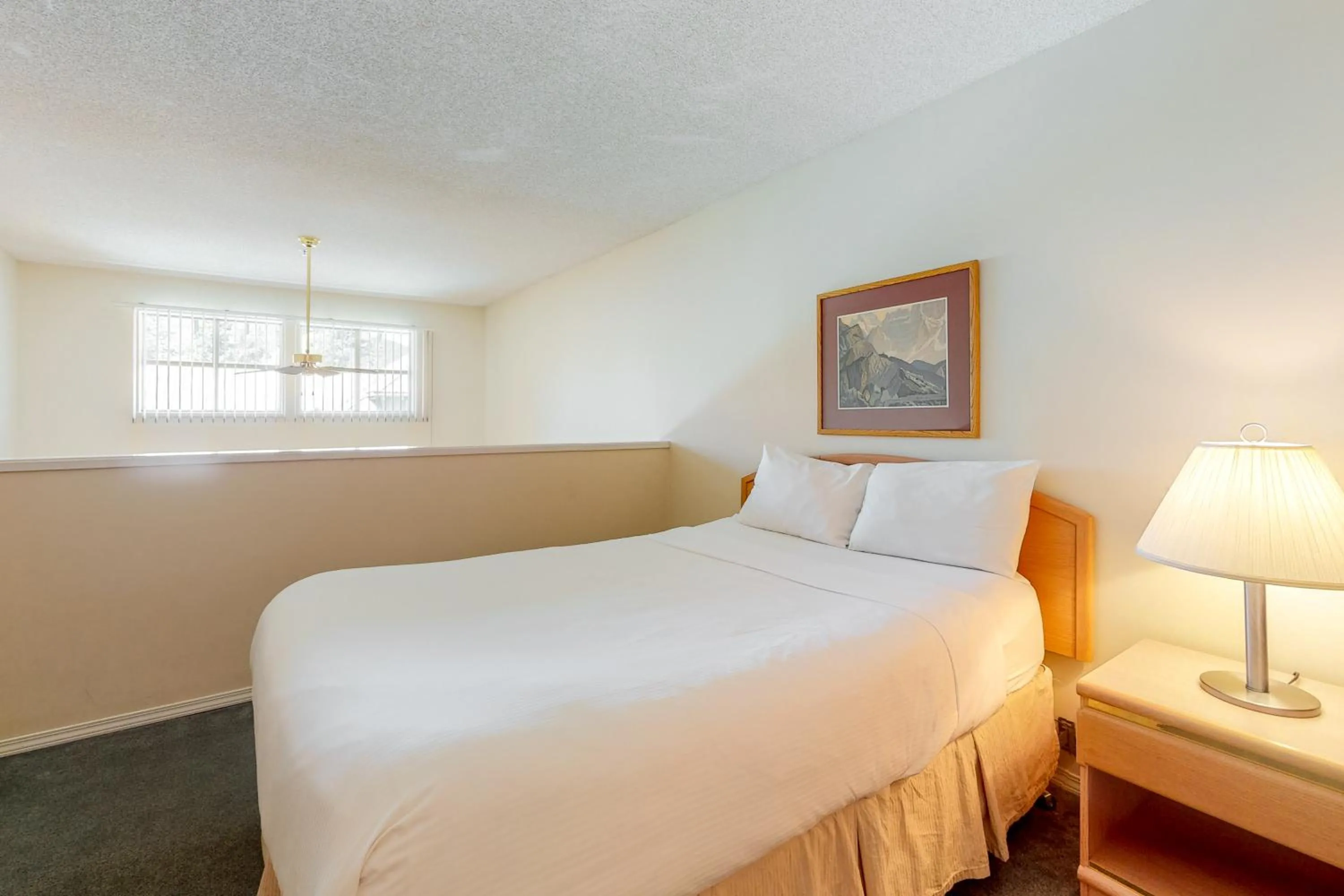 Bed in Glacier Lodge