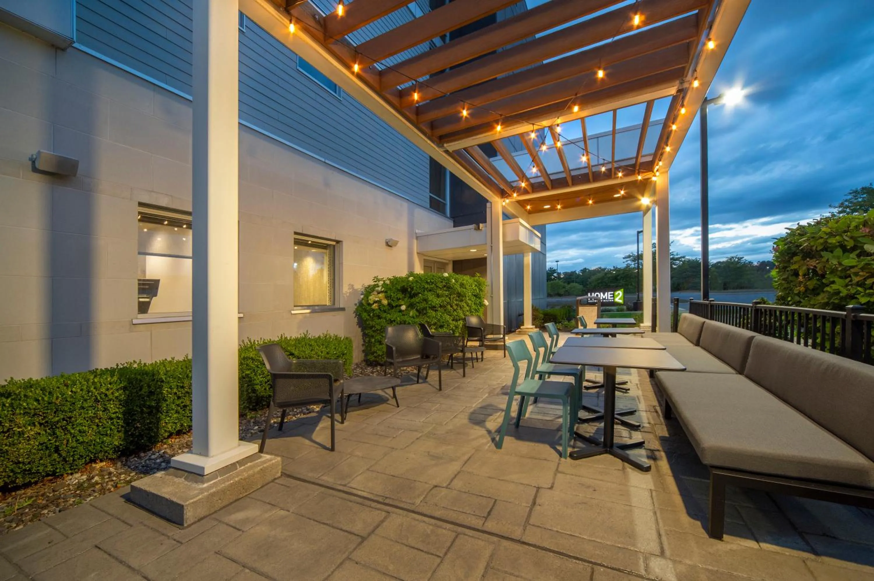 Patio in Home2 Suites by Hilton Saratoga Malta