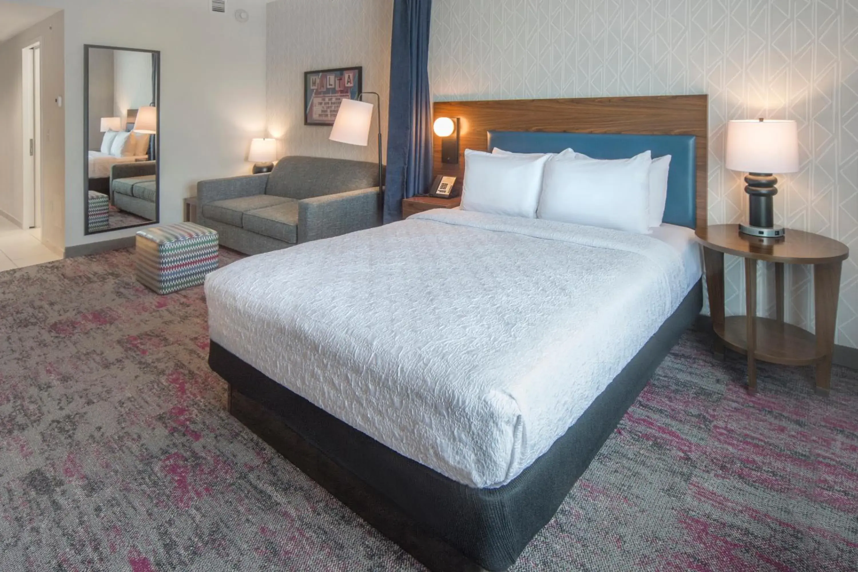 Bed in Home2 Suites by Hilton Saratoga Malta Bed in Home2 Suites by Hilton Saratoga Malta