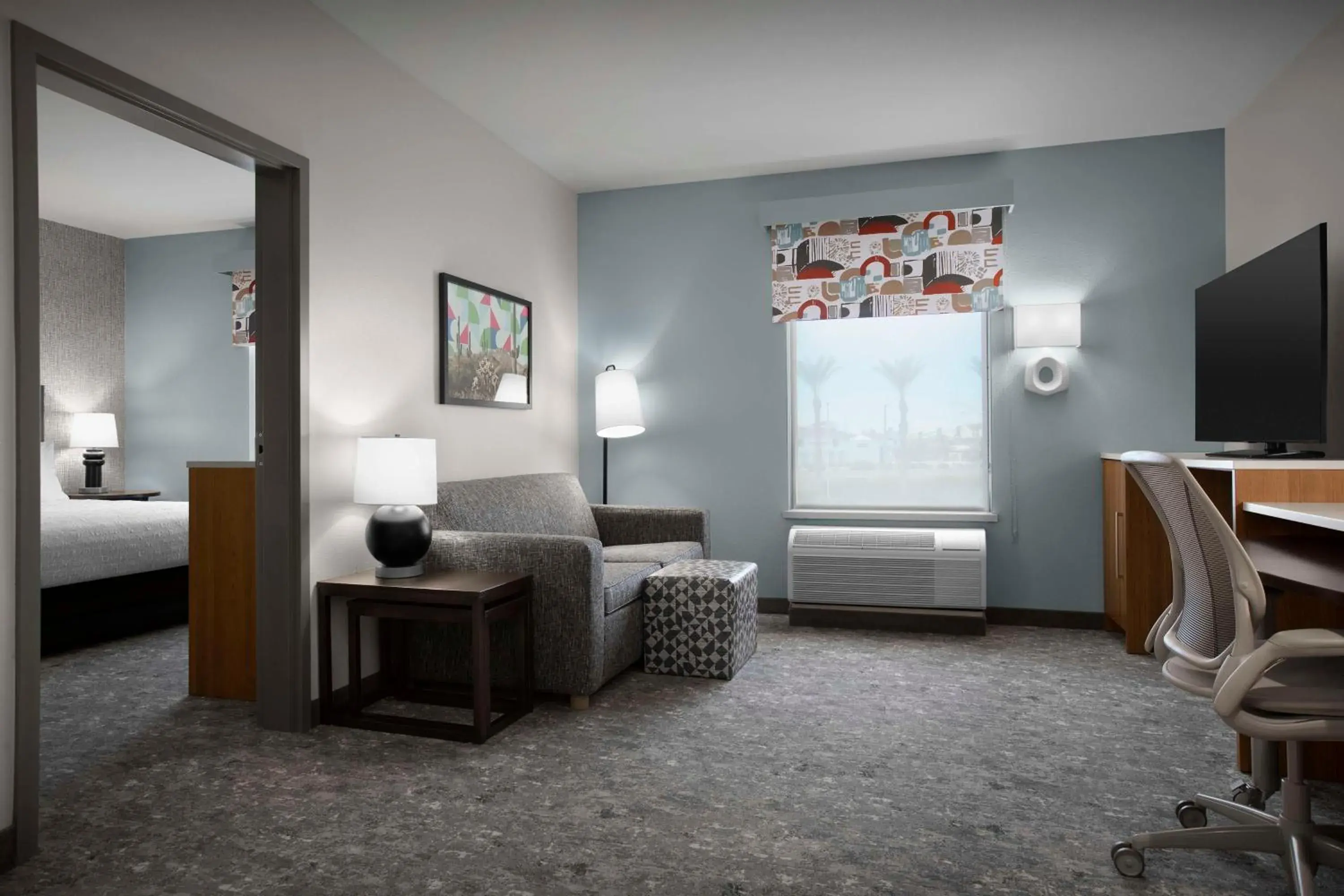 Living room, Bed in Home2 Suites by Hilton Phoenix Chandler Living room, Bed in Home2 Suites by Hilton Phoenix Chandler