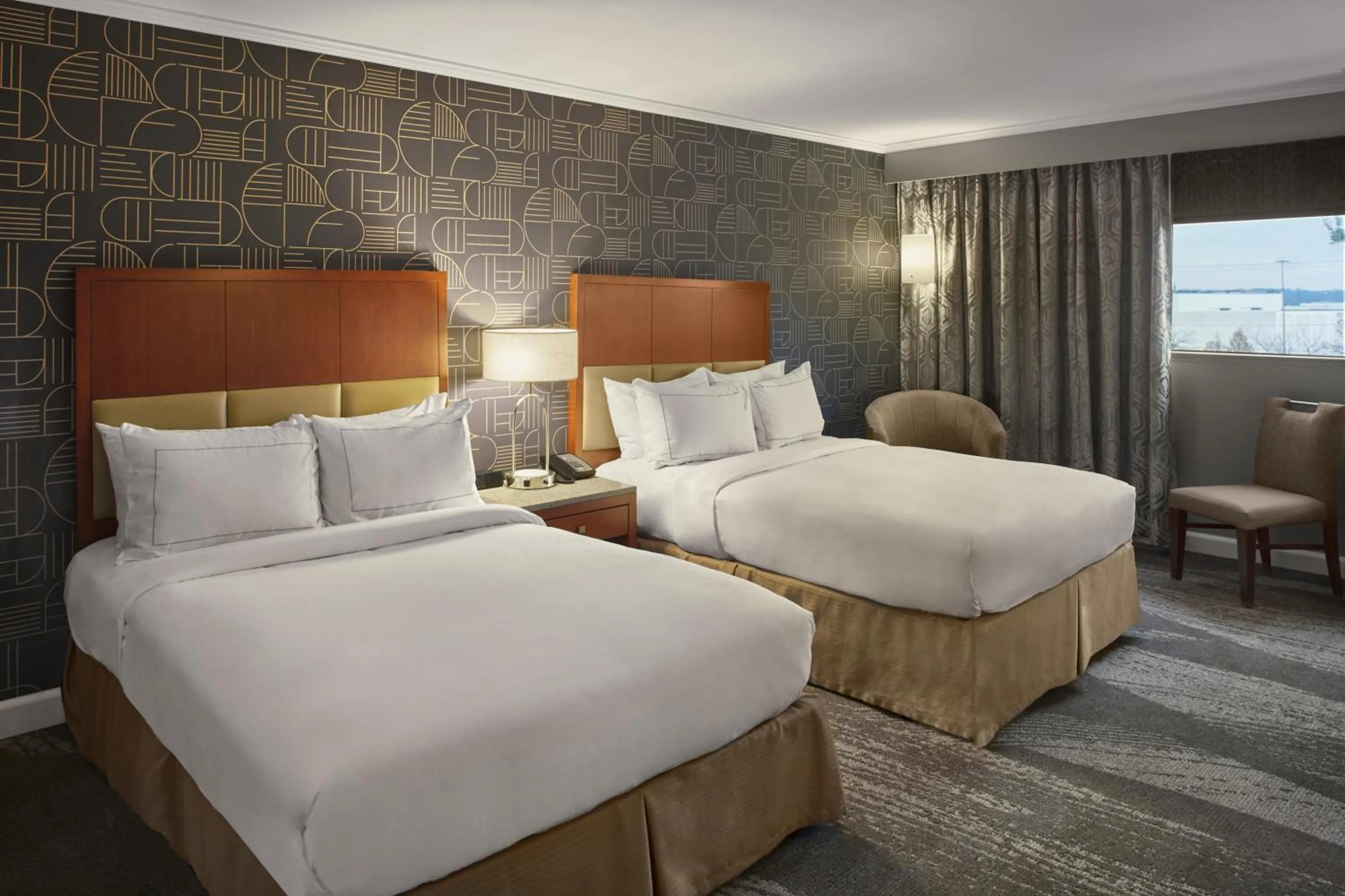 Bed in DoubleTree by Hilton Akron Fairlawn