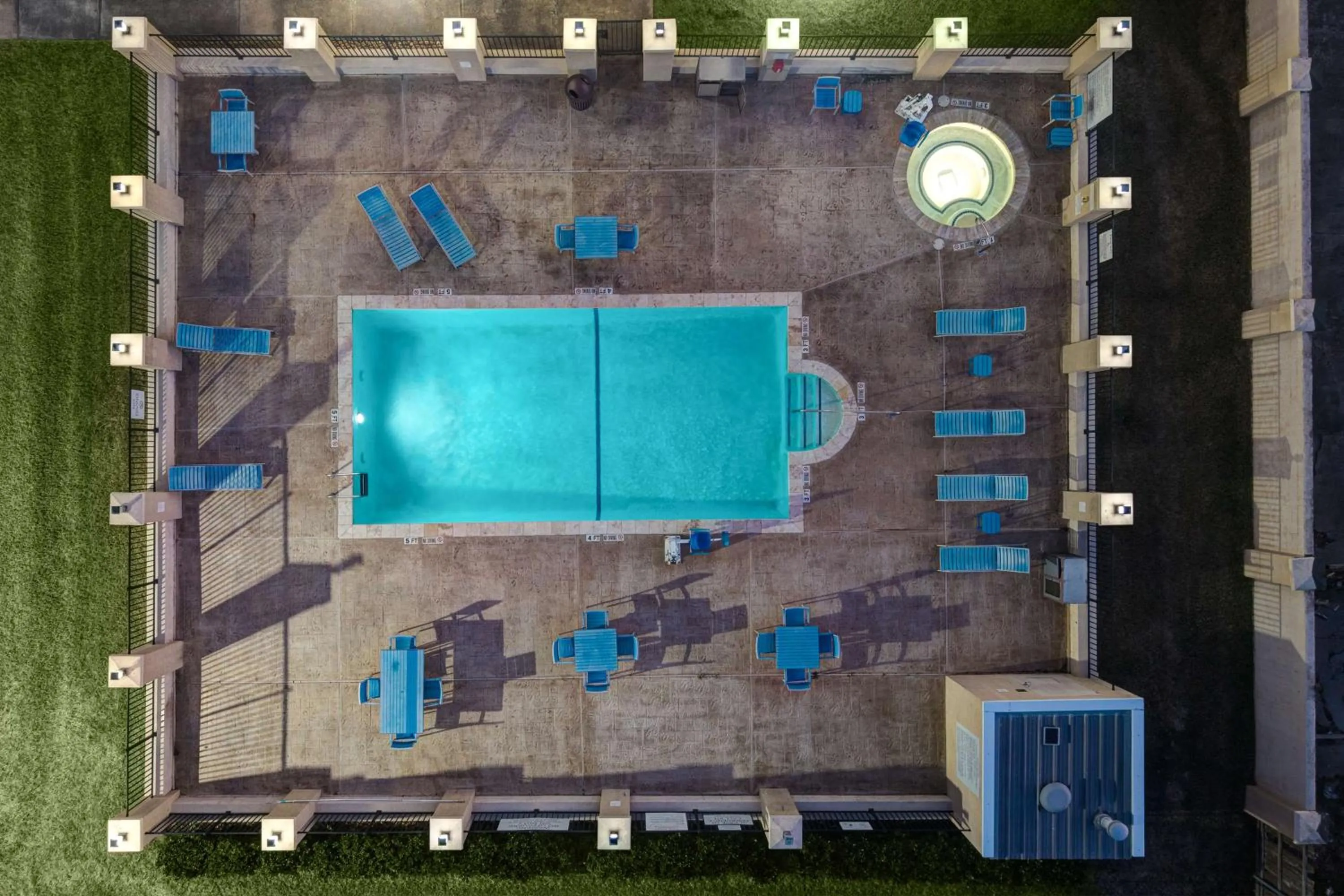 Pool view in Hampton Inn and Suites Lake Jackson-Clute