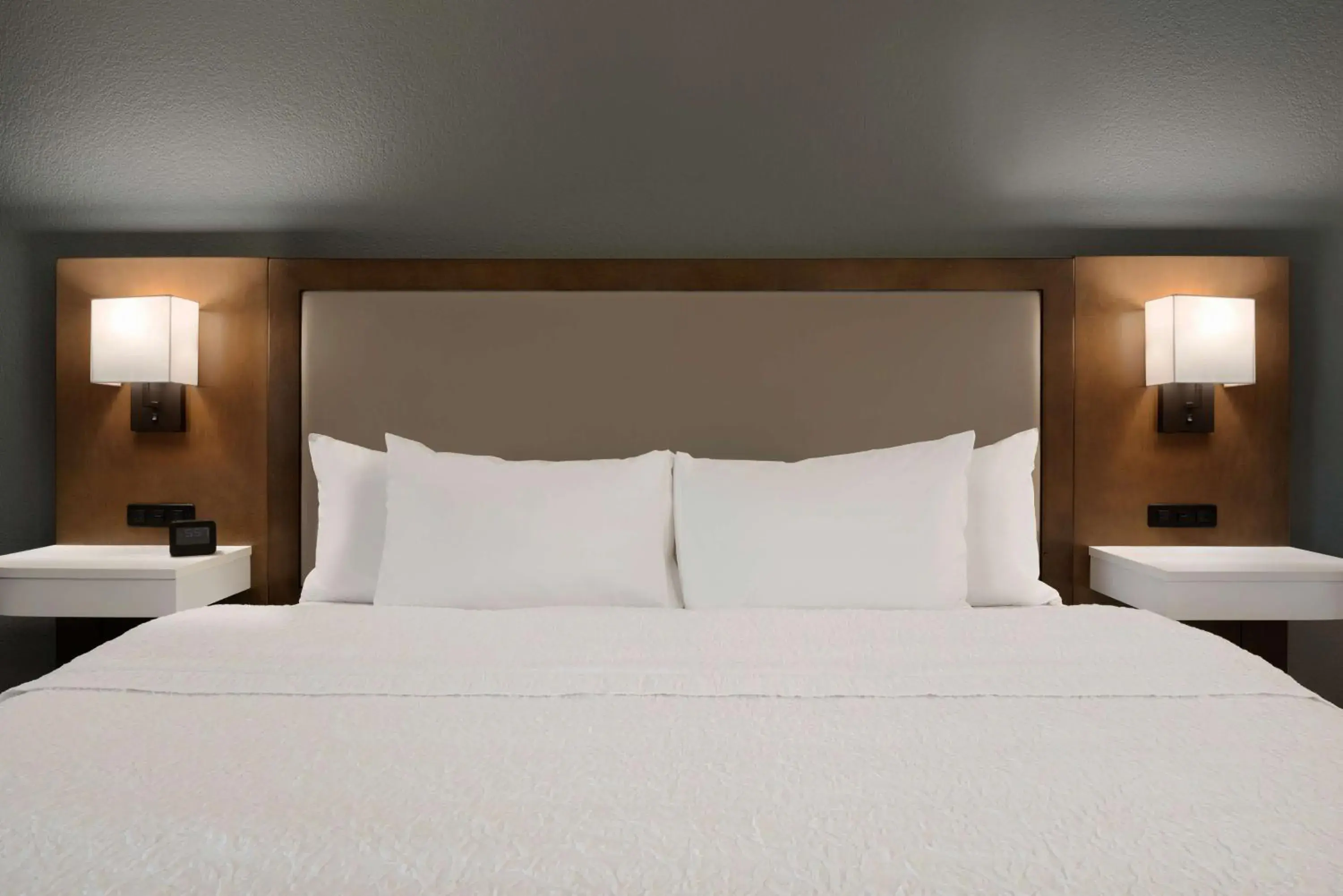 Bed in Hampton Inn Appleton-Fox River Mall Area Bed in Hampton Inn Appleton-Fox River Mall Area
