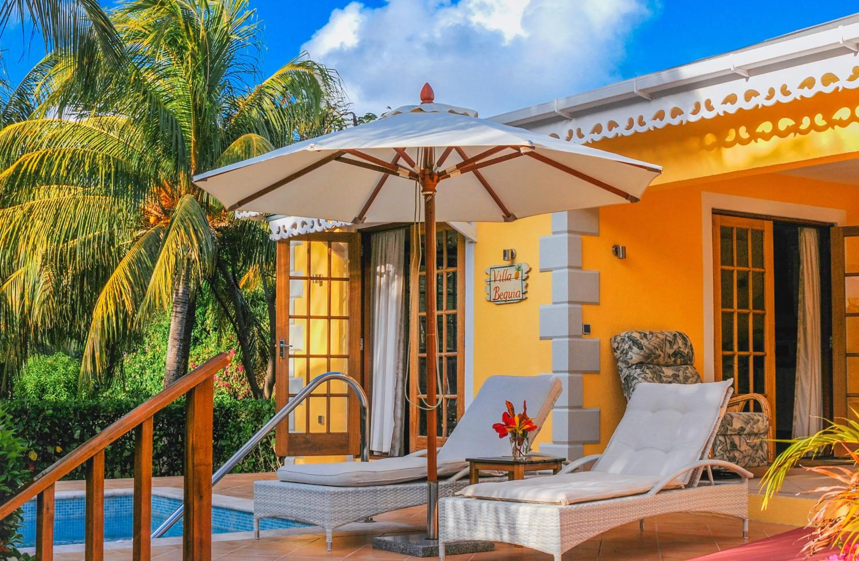 Balcony/Terrace in Bequia Beach Hotel - Luxury Boutique Resort