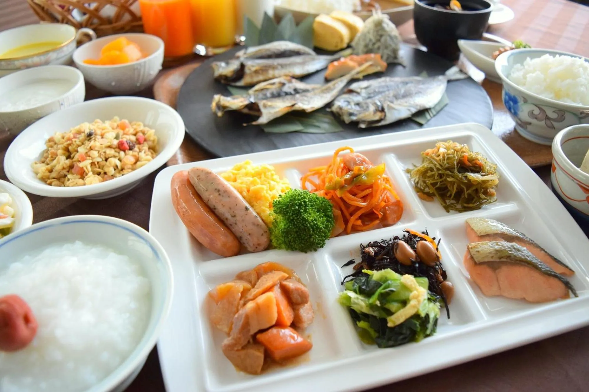 Buffet breakfast in Izumo Royal Hotel