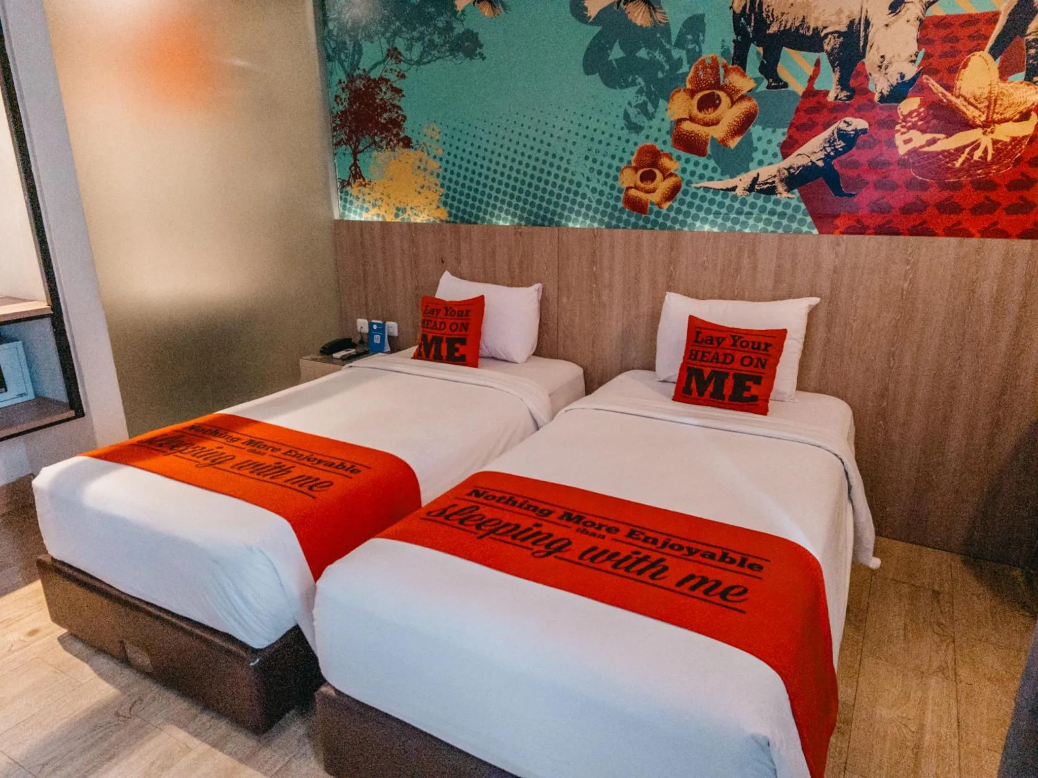 Bed in Meotel Purwokerto
