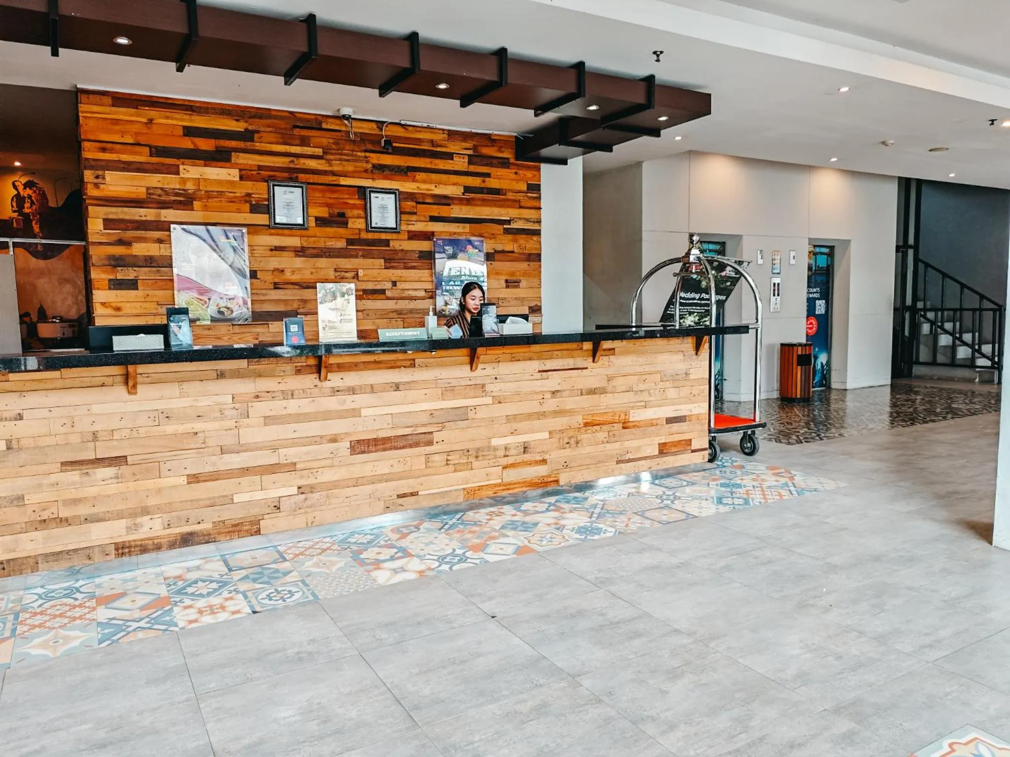 Lobby or reception in Meotel Purwokerto