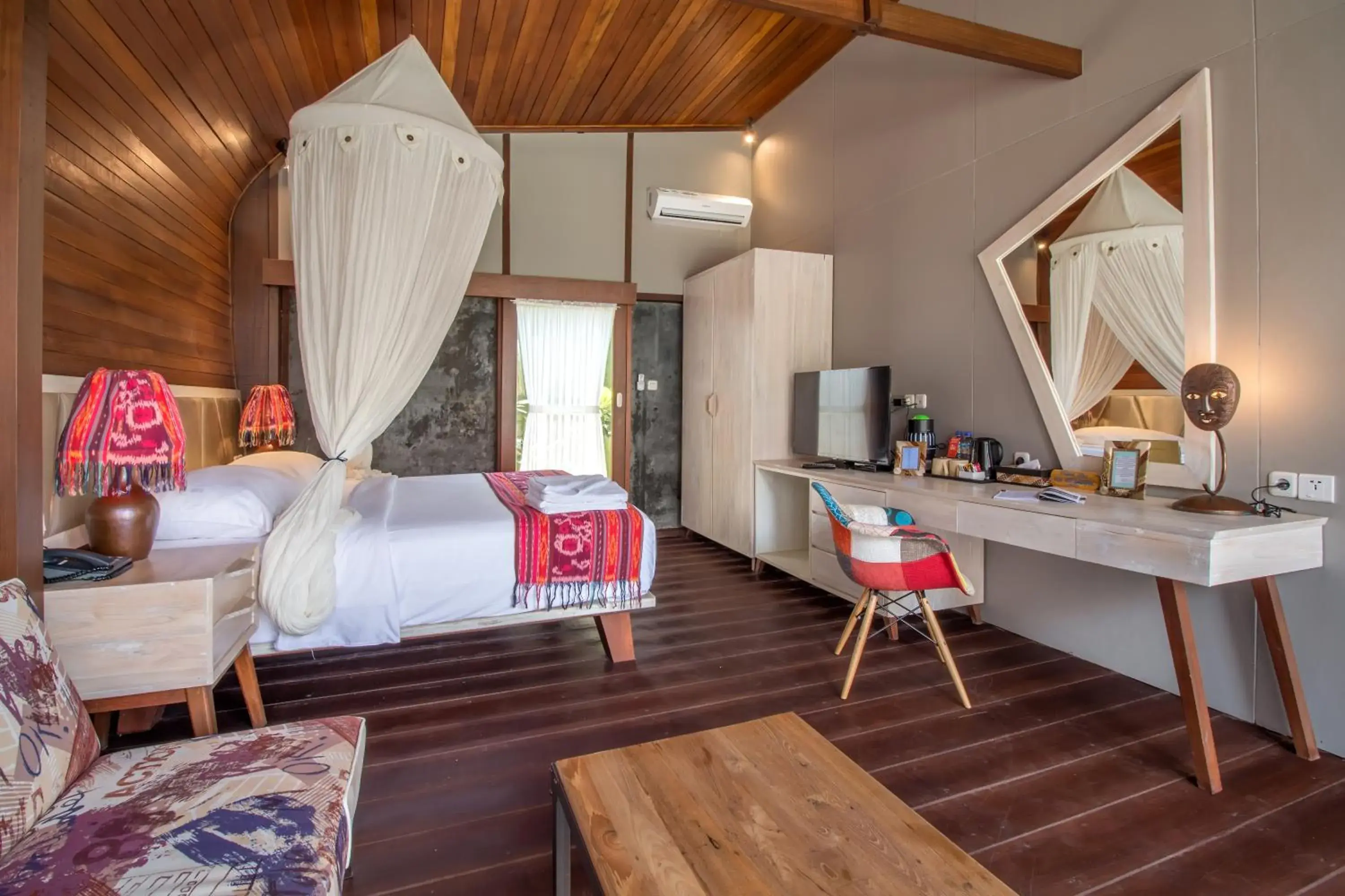 Bed in Mola2 Resort Gili Air Bed in Mola2 Resort Gili Air