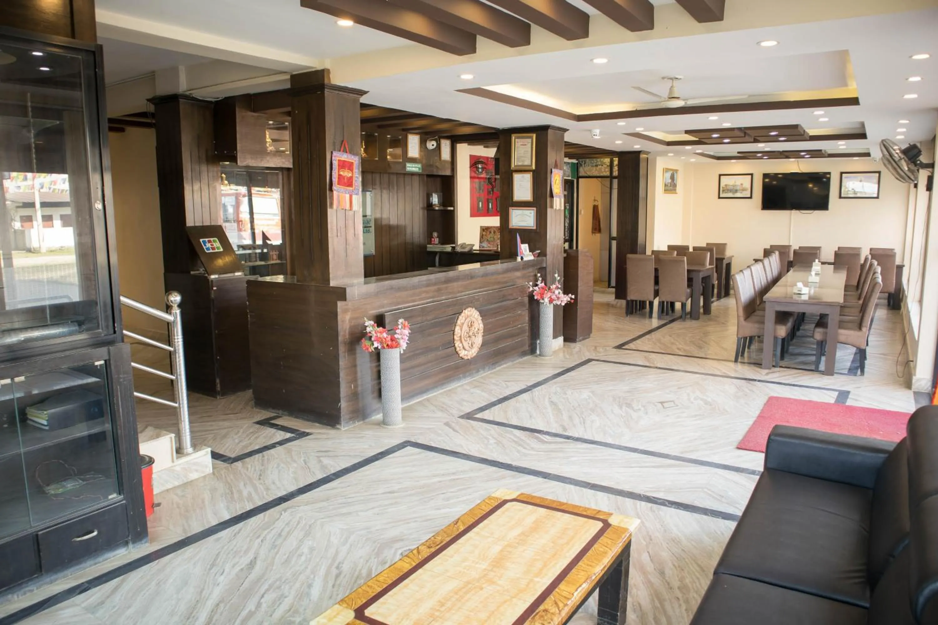 Lobby or reception in Mirage Inn