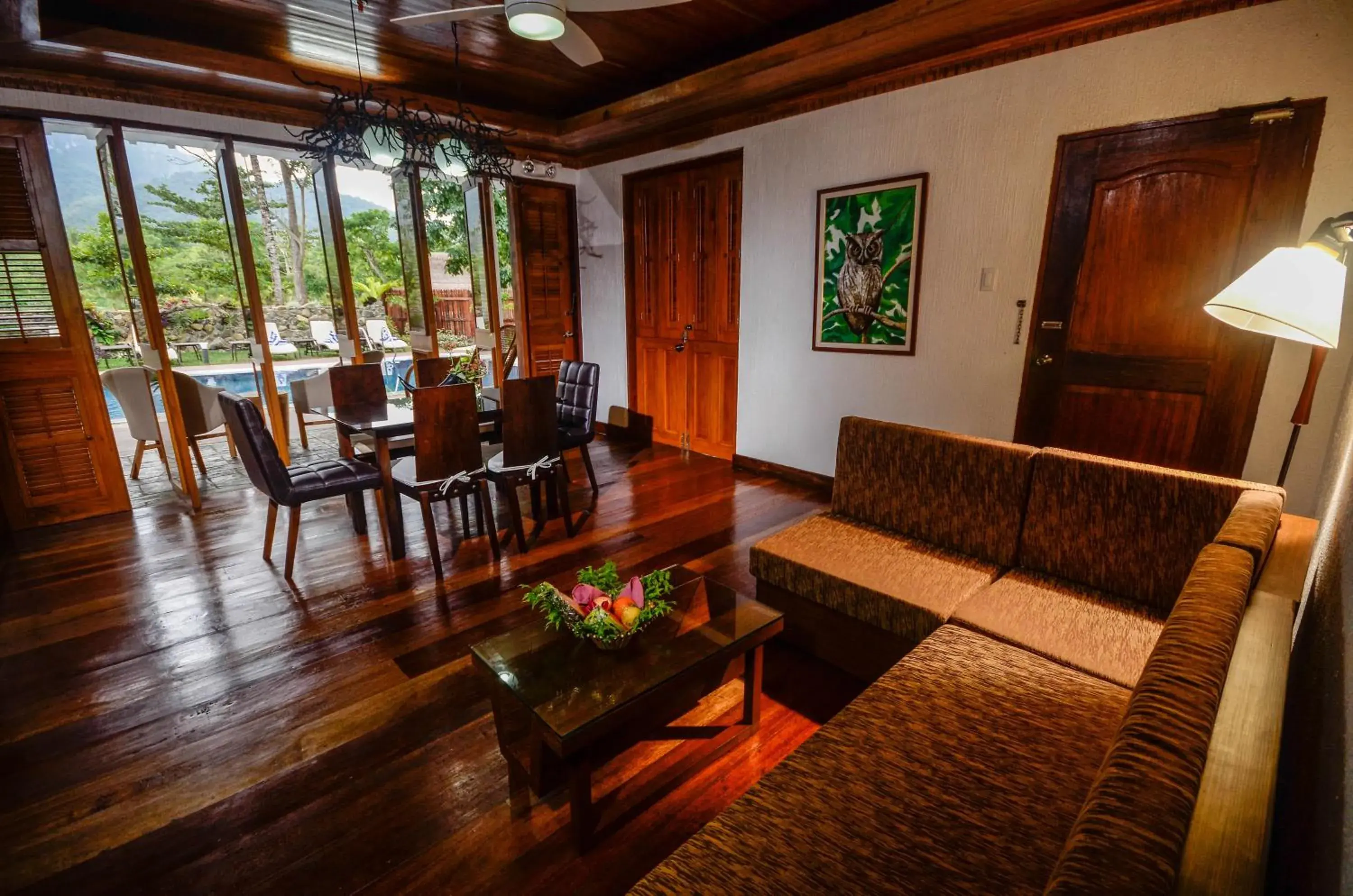 Living room in Daluyon Beach and Mountain Resort Living room in Daluyon Beach and Mountain Resort