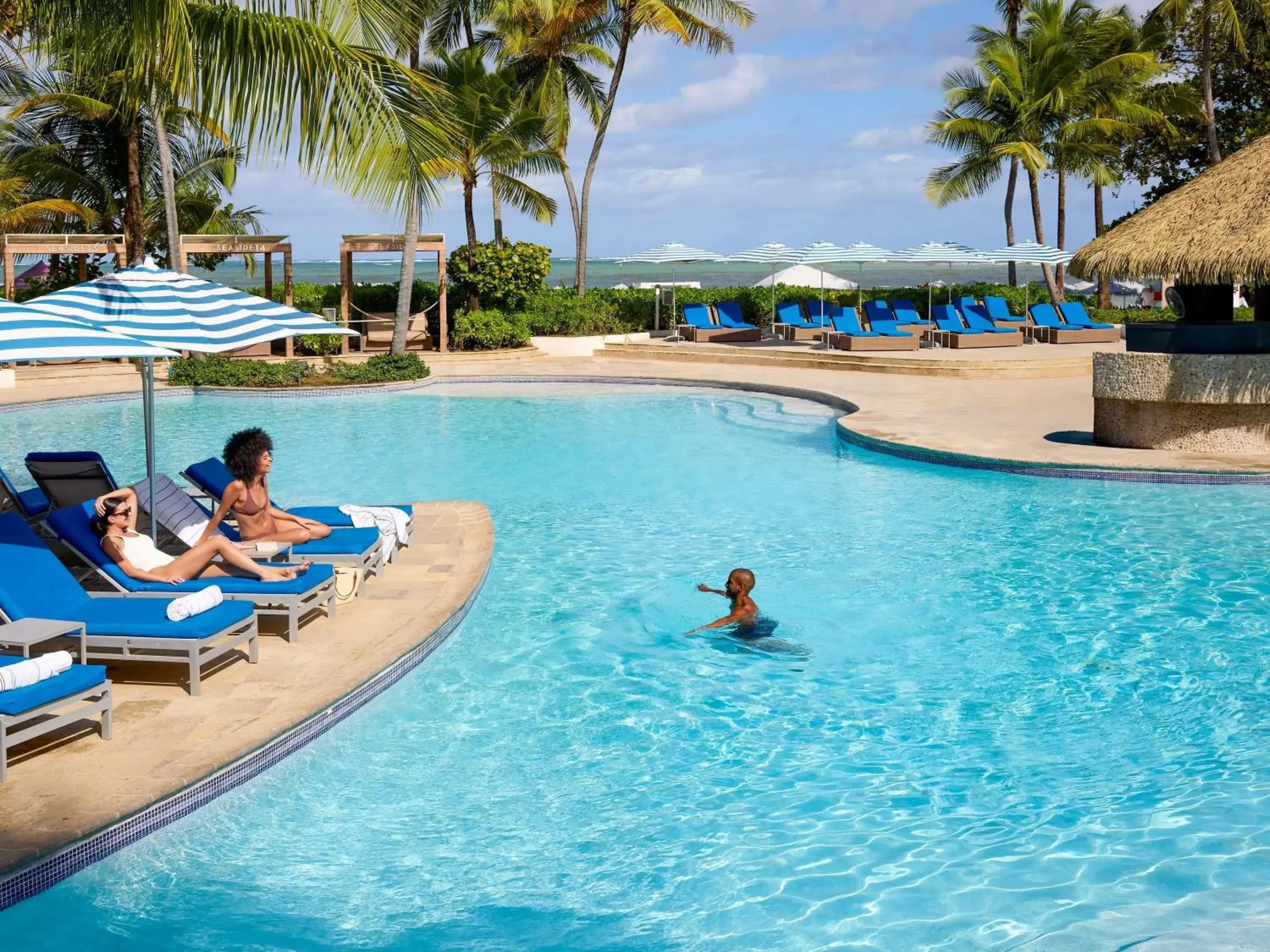 Poolside Villa with Two Queen Beds and Bath Tub - Mobility Accessible in Fairmont El San Juan Hotel Poolside Villa with Two Queen Beds and Bath Tub - Mobility Accessible in Fairmont El San Juan Hotel