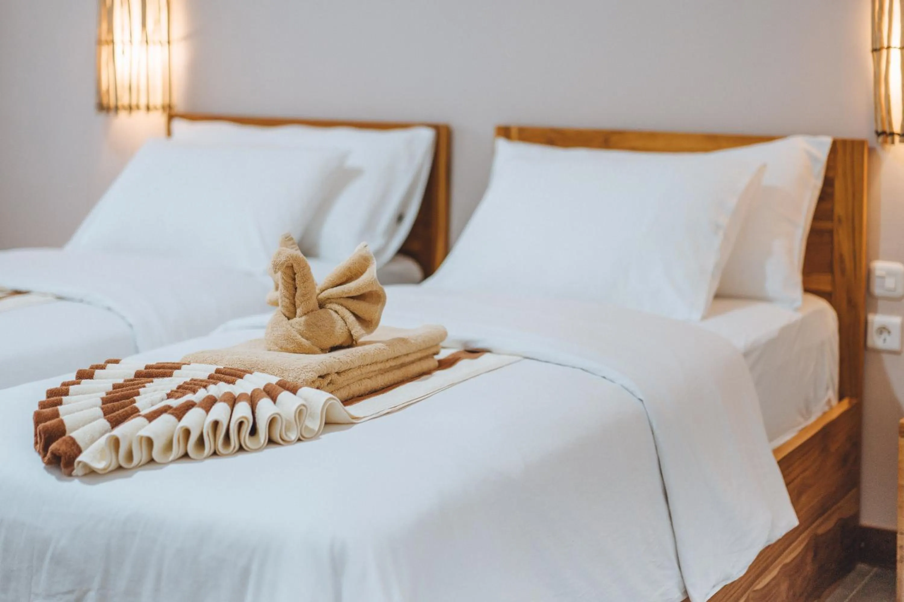 Bed in Blue Marlin Dive Gili Air