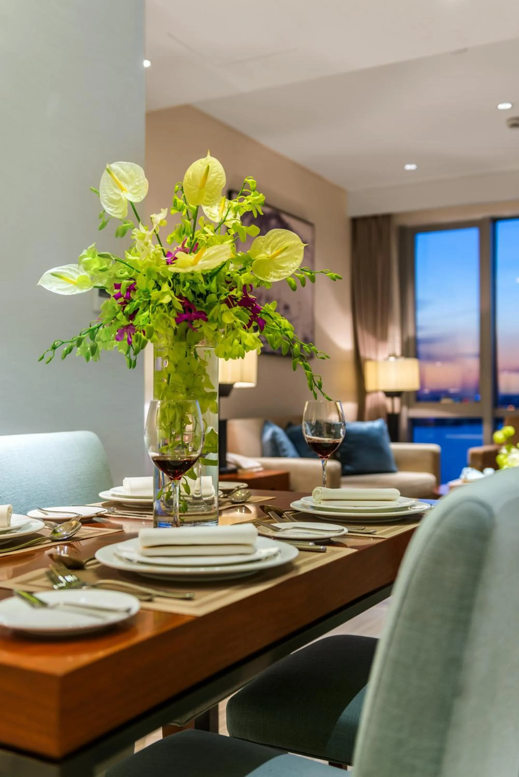 Living room in Oakwood Hotel & Residence Suzhou