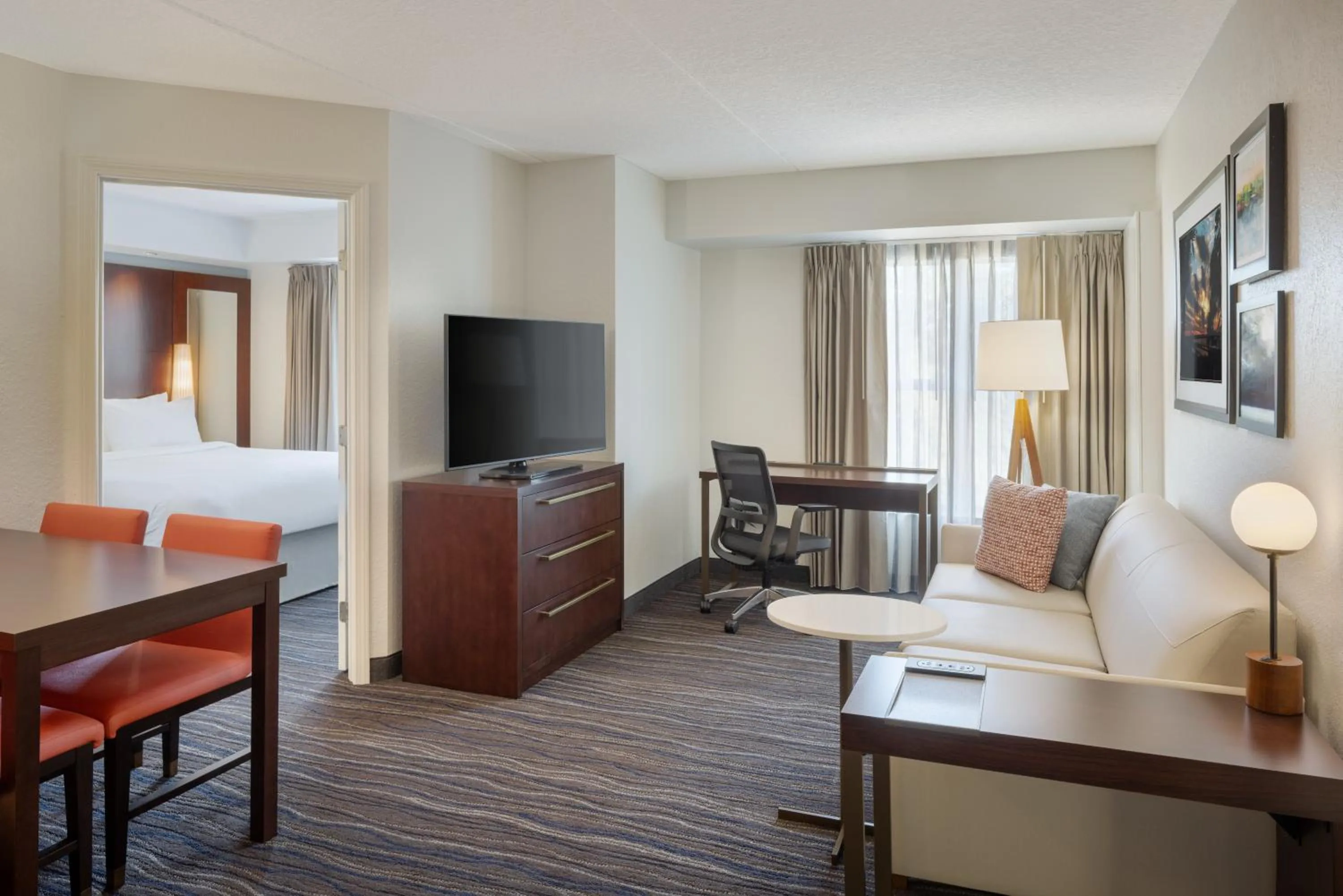Living room, Bed in Residence Inn by Marriott Amelia Island