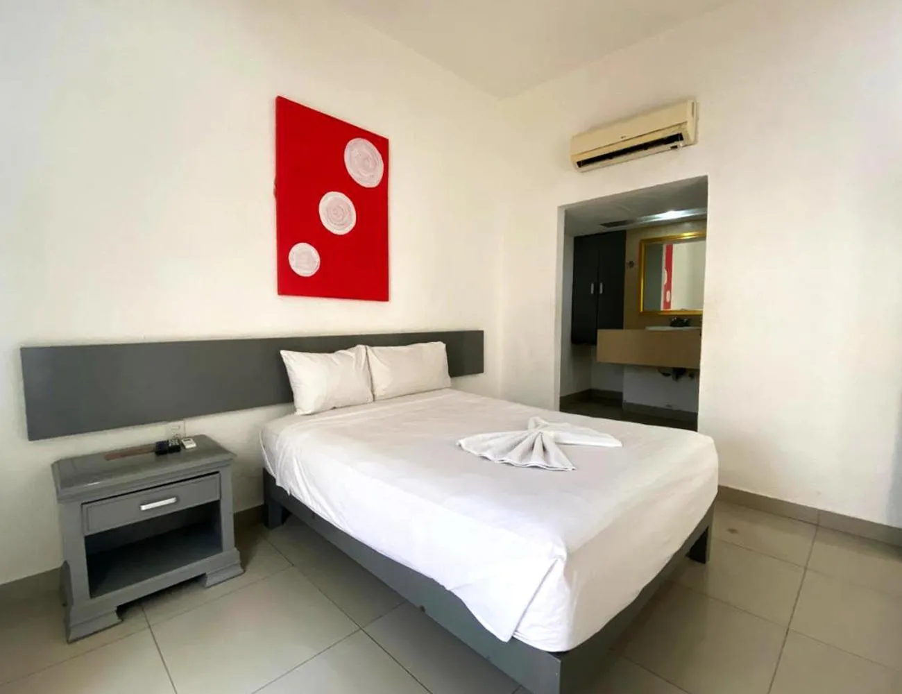 Bed in Hotel Maya Turquesa