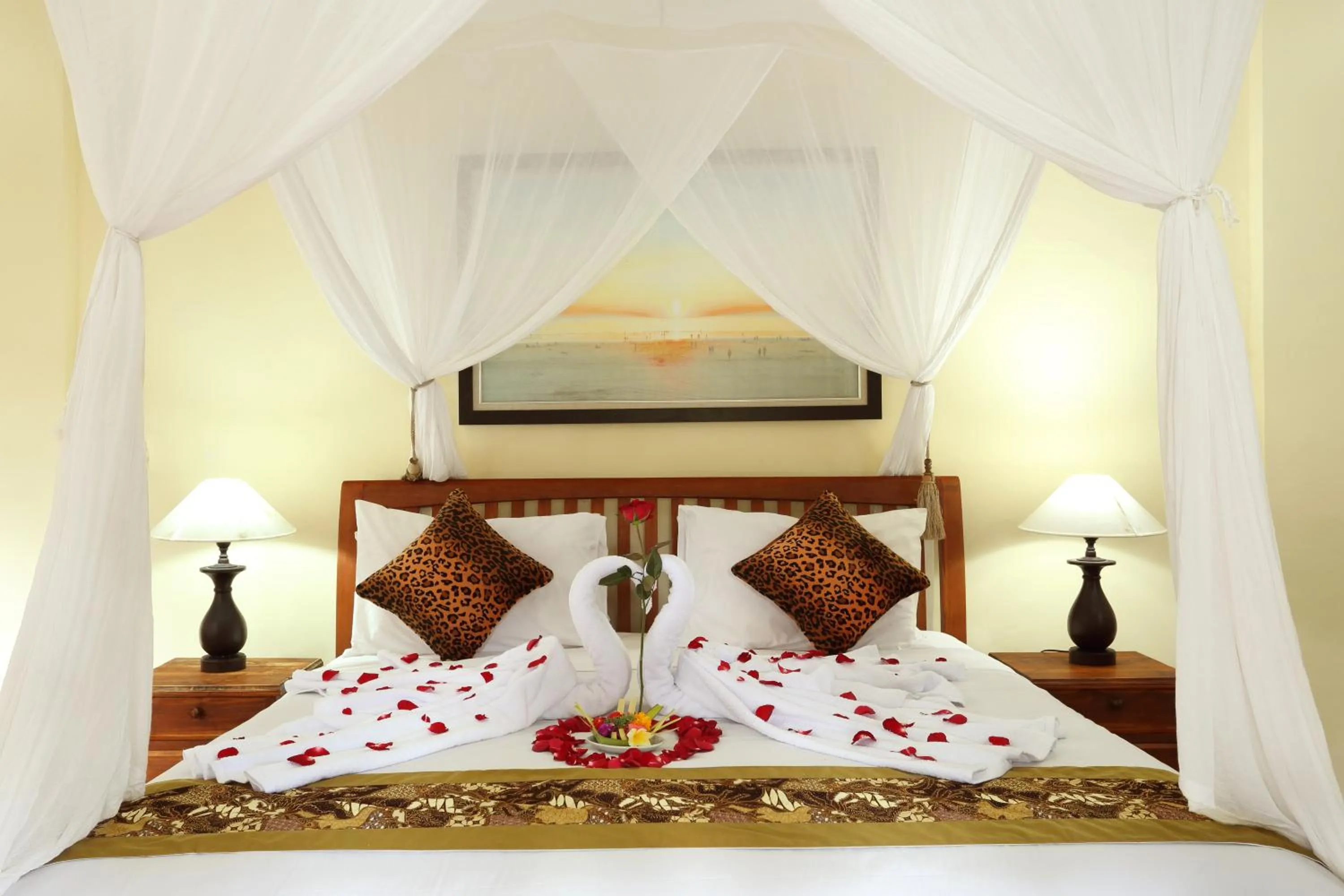 Decorative detail, Bed in Ashanti Villa Ubud