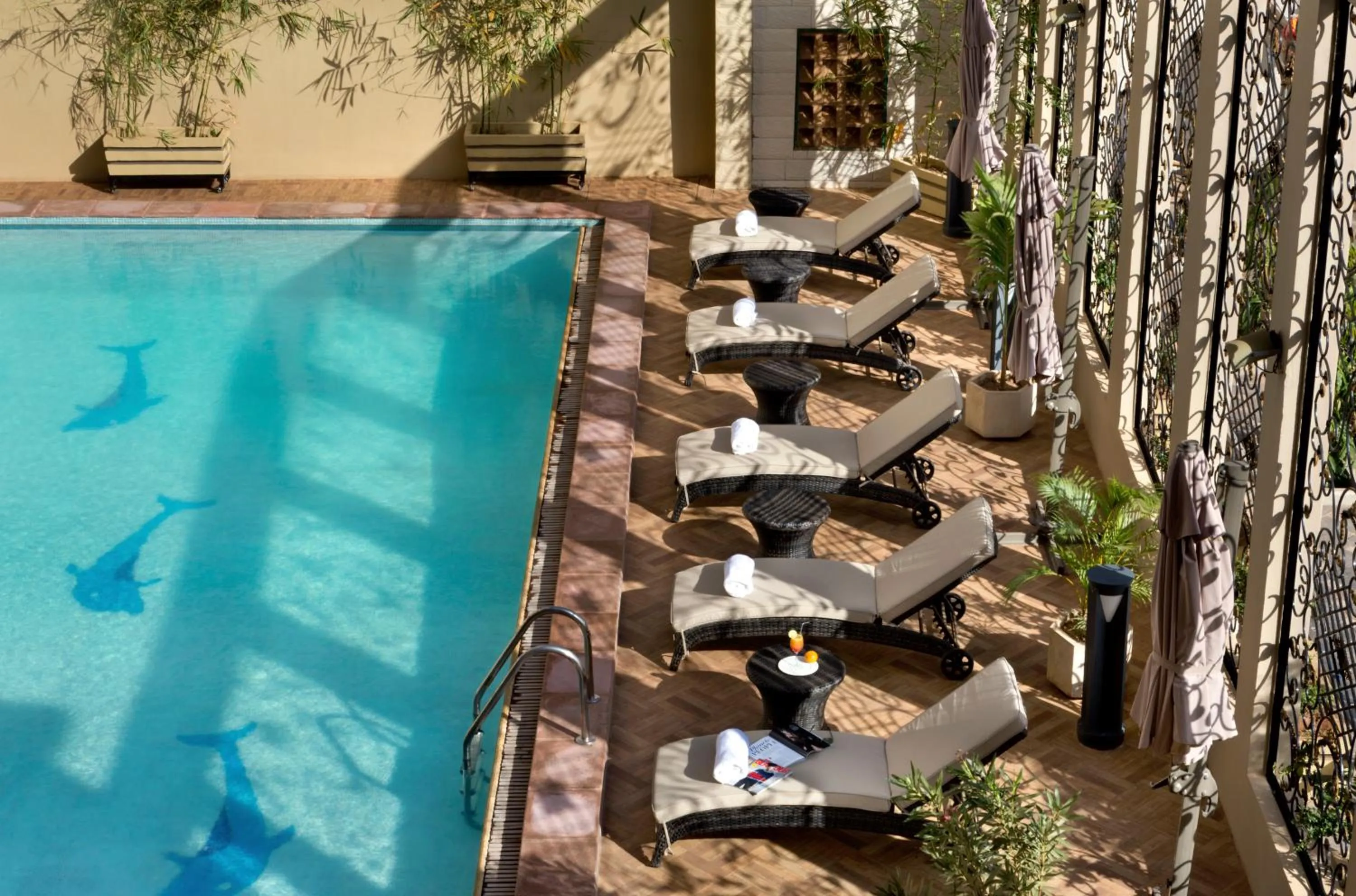 Swimming pool in Bravia Hotel Ouagadougou